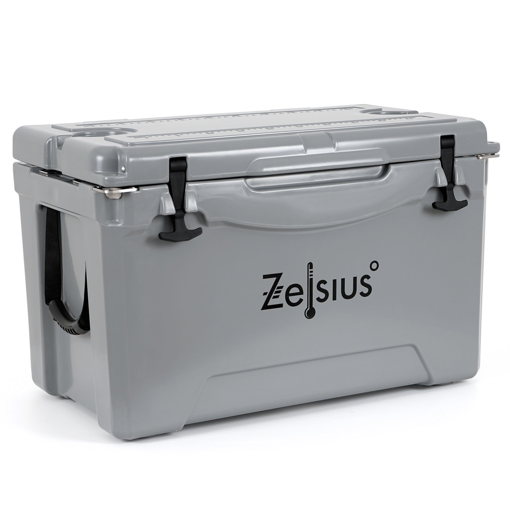 Kühlbox Kühlbox grau 50 Liter, Cooling Box ideal für Auto Camping