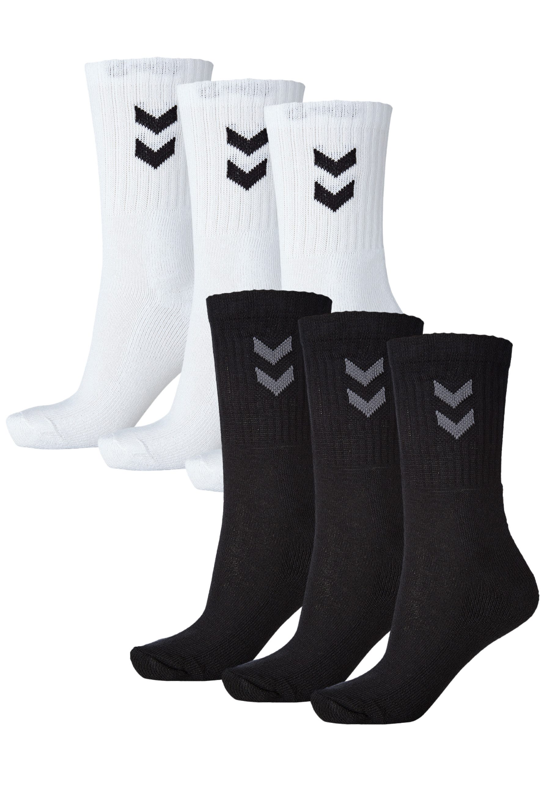 hummel Sportsocken Atmungsaktive Sportstrümpfe aus Baumwollmischung (6-Paar) Performancesocken für Damen & Herren