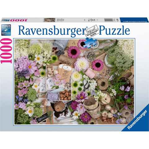 Ravensburger Puzzle Prachtvolle Blumenliebe, 1000 Puzzleteile, Made in Germany; FSC®- schützt Wald - weltweit