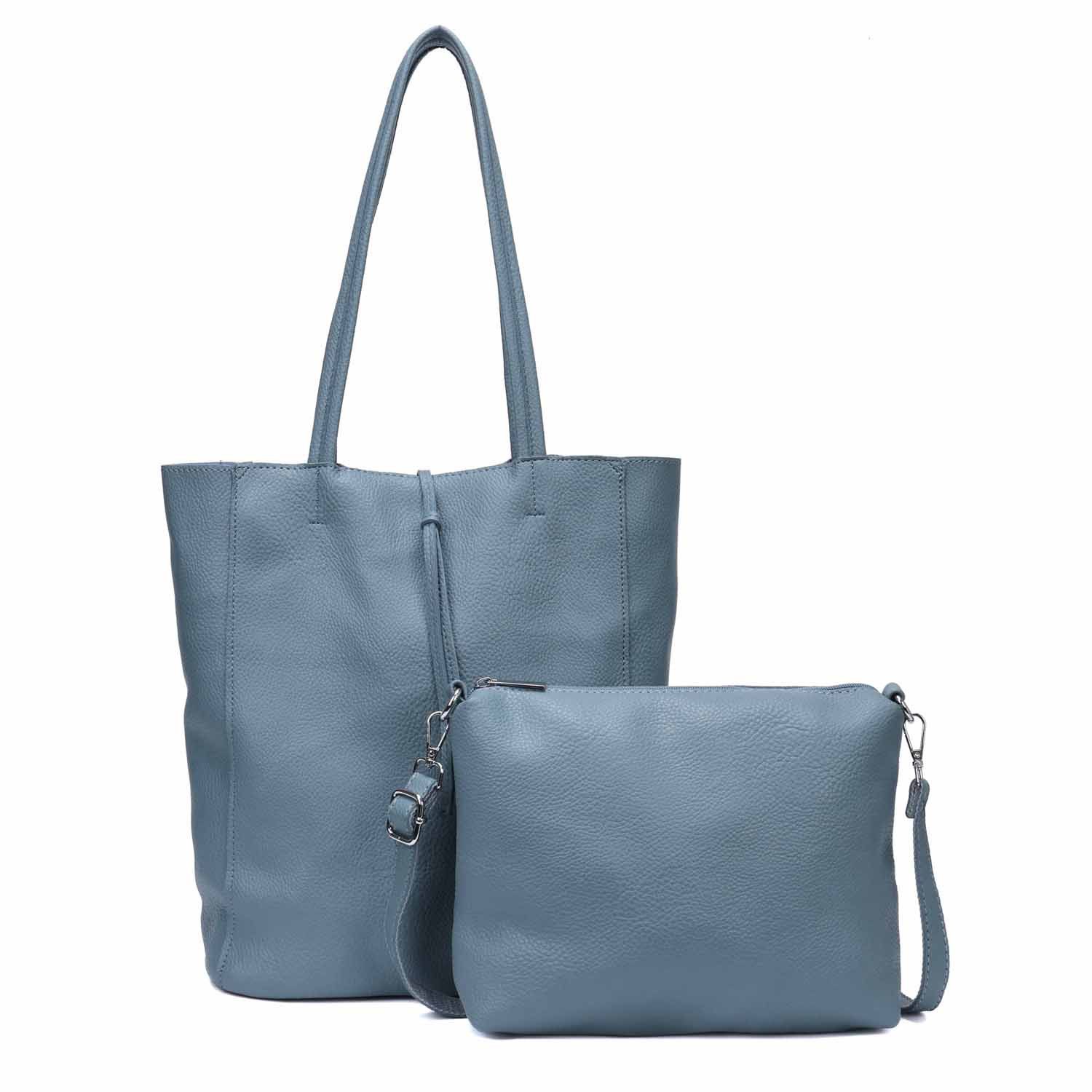 ITALYSHOP24 Schultertasche SET 2in1 Damen Tasche günstig online kaufen