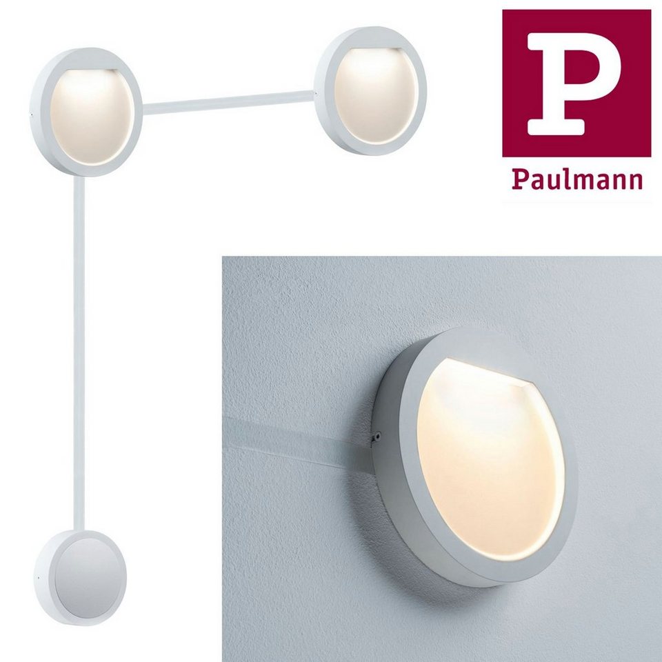 Paulmann Wandleuchte Paulmann Special Aufbauleuchte Set Flow LED 2x2,3W  160mm Weiß matt, Paulmann Special Aufbauleuchte Set Flow LED 2x2,3W 160mm  Weiß matt