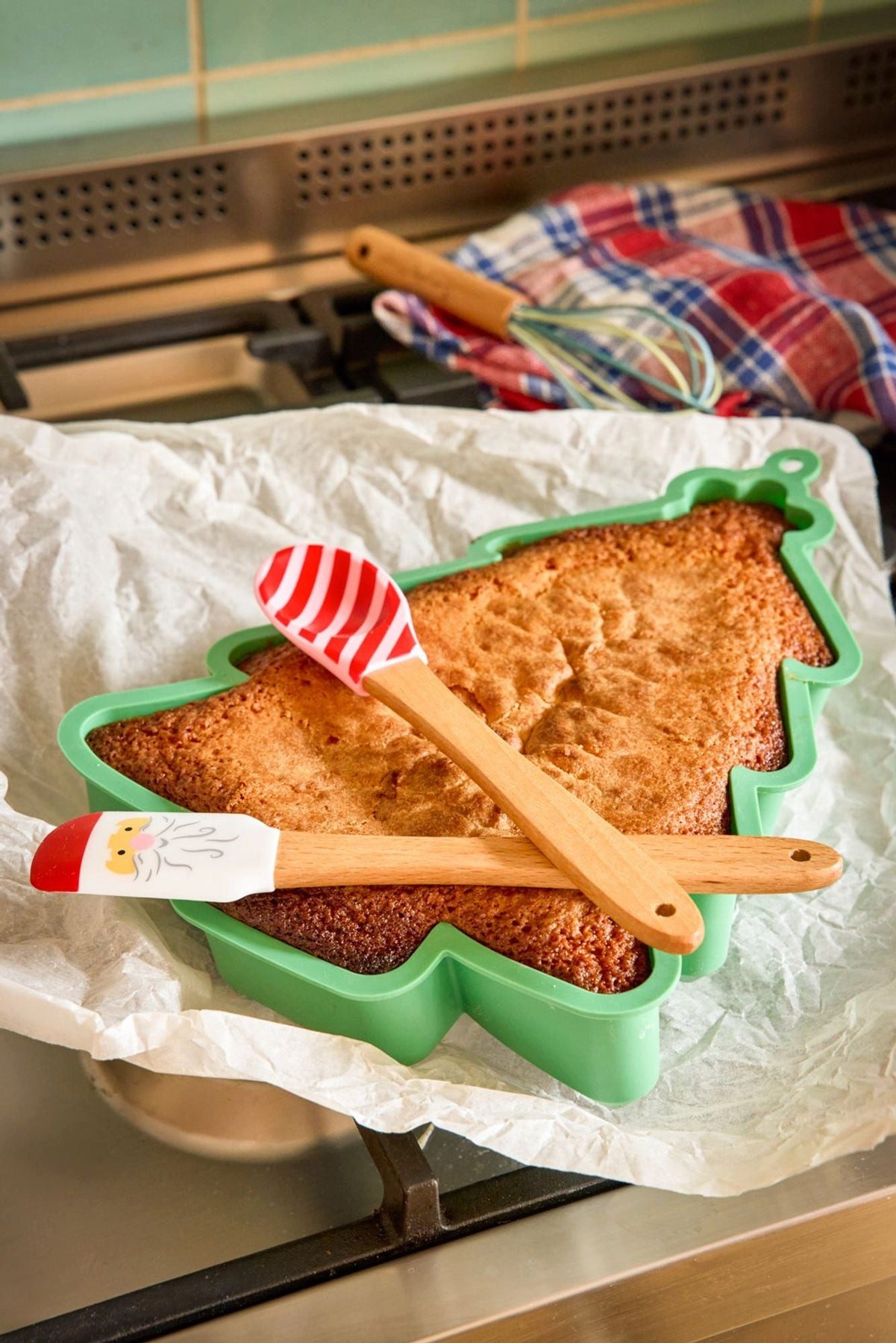 rice Teigschaber Rice Backzubehör SET Schaber & Zange Weihnachten - 3er-SET