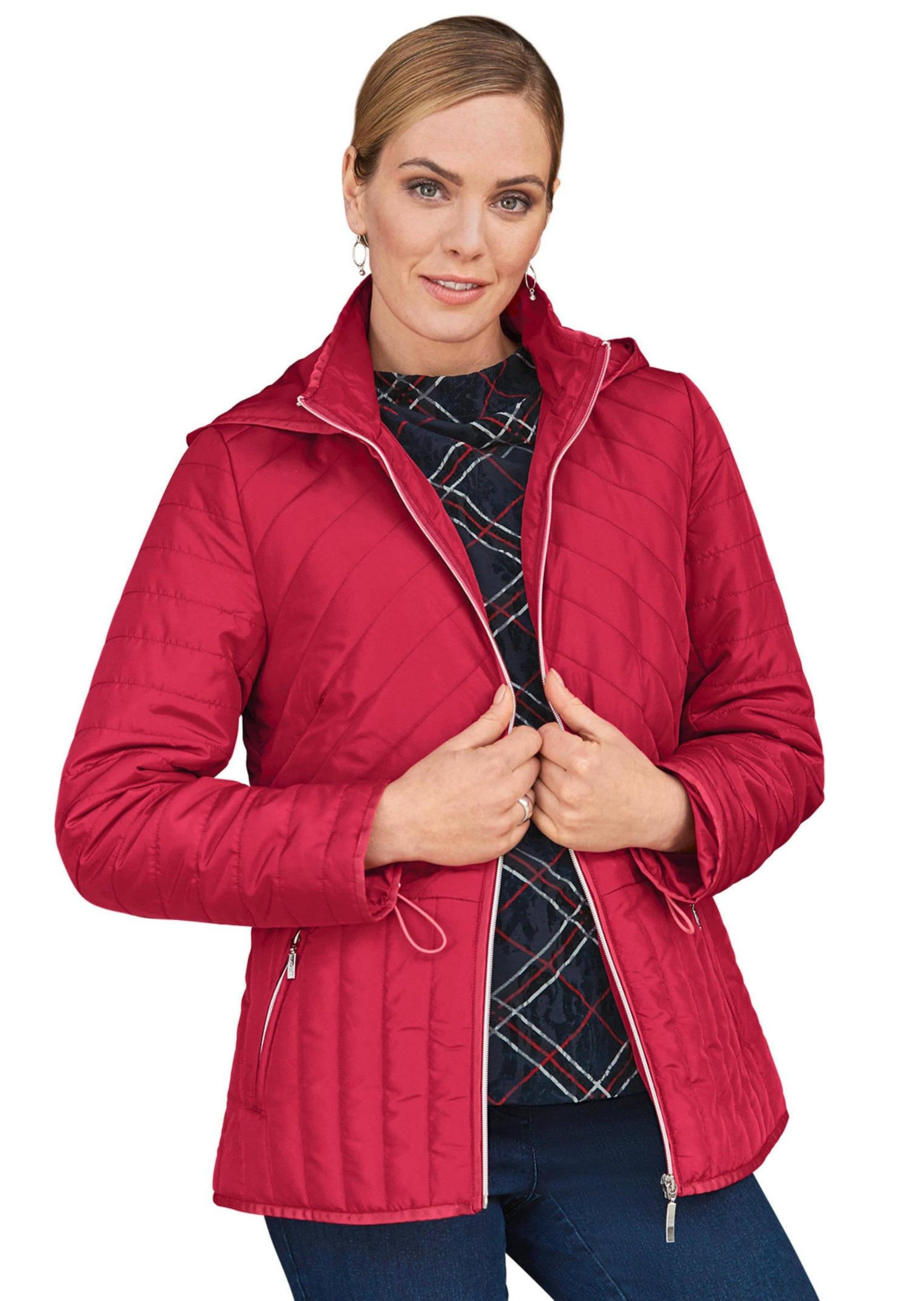 GOLDNER Steppjacke Figurfreundliche Steppjacke mit Kapuze