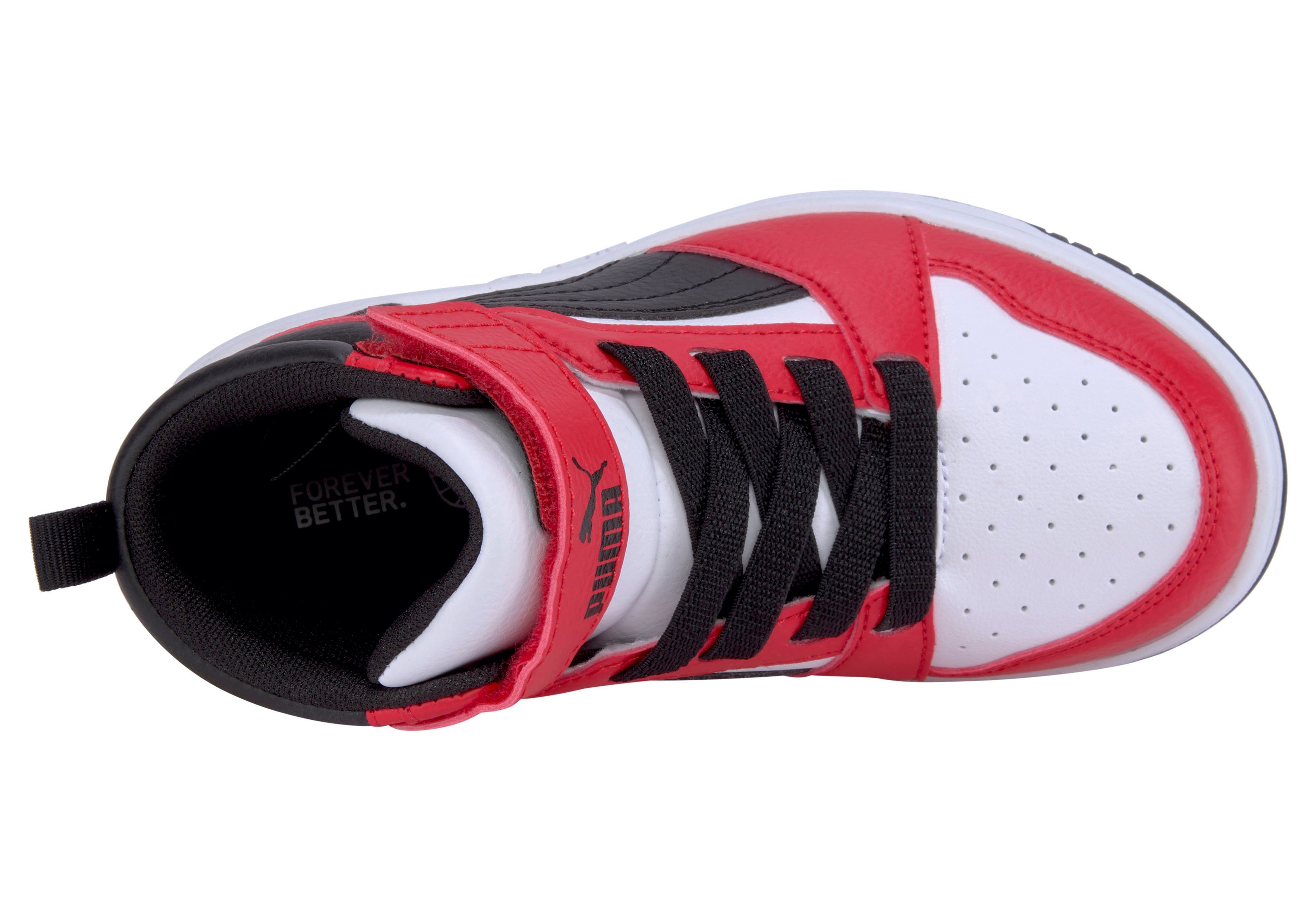 PUMA REBOUND V6 MID AC+ PS Sneaker mit leicht profilierter Gummilaufsohle, mit Klettverschluss