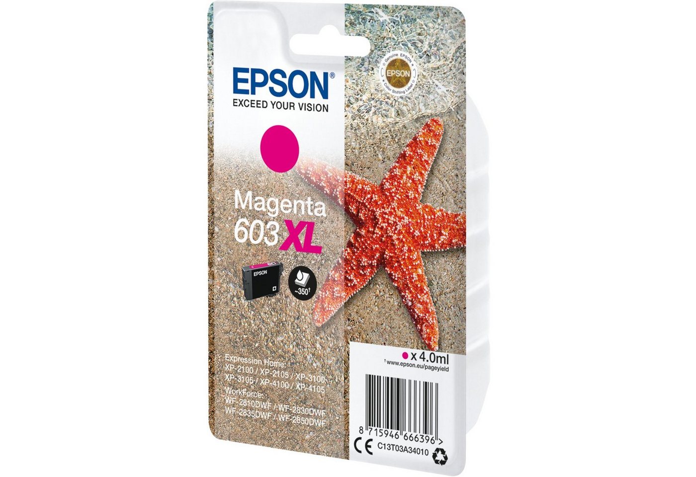 Thumbnail - Epson Epson Tinte magenta 603XL (C13T03A34010) Tintenpatrone