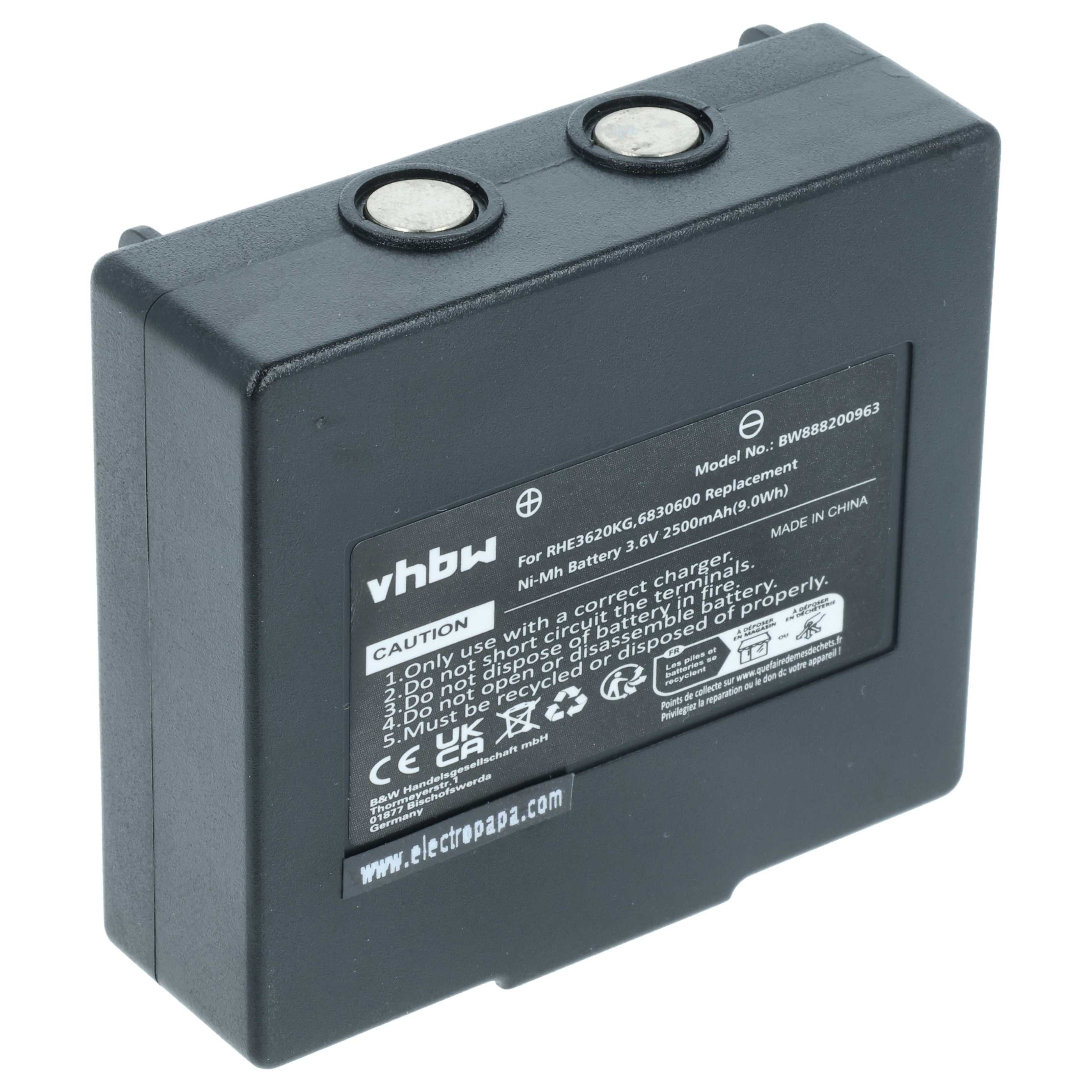 Akku Ersatz für Hetronic 900, 68300940, 68300900, HE900 für Akku