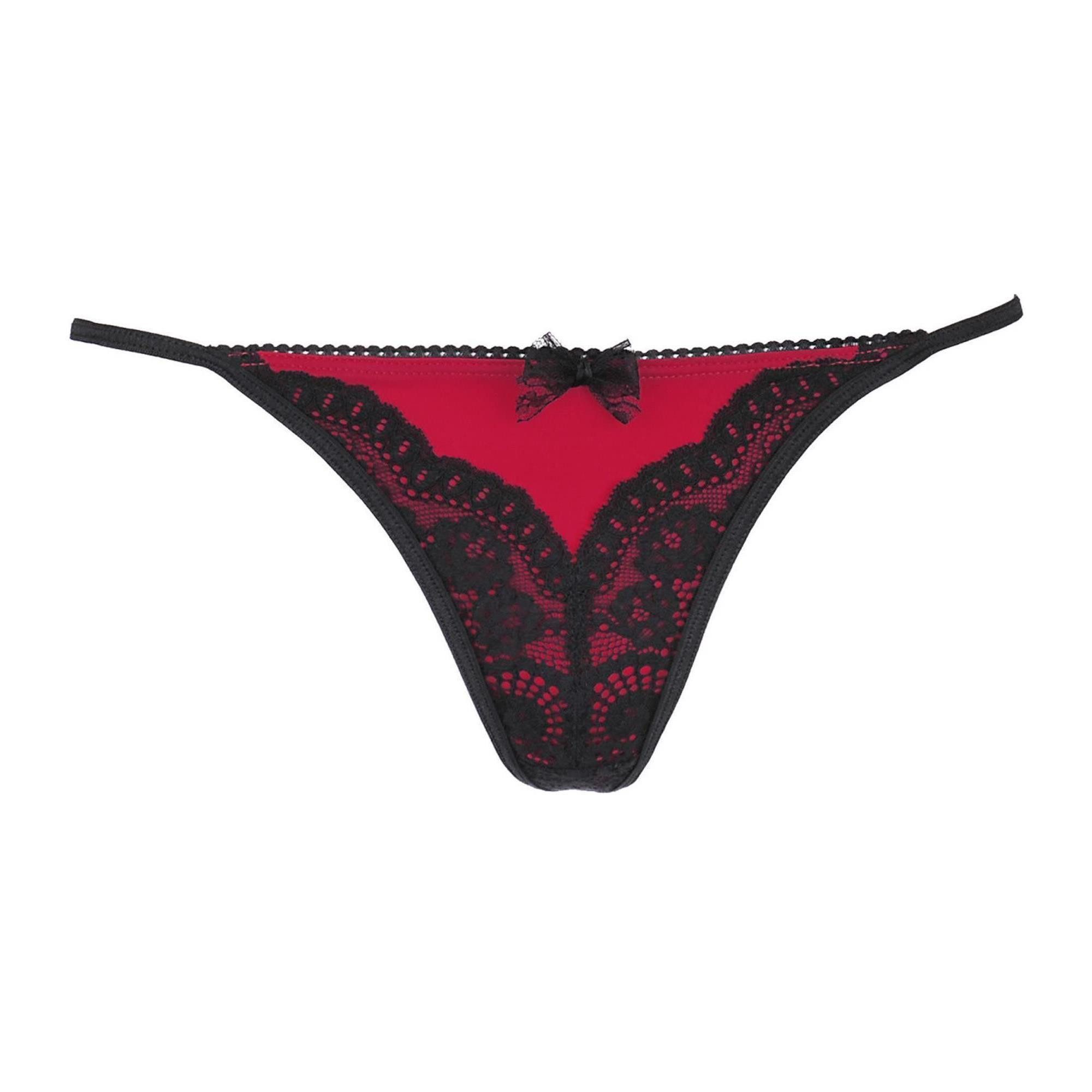 String V-9888 string black-red - (L,M,S,XL)