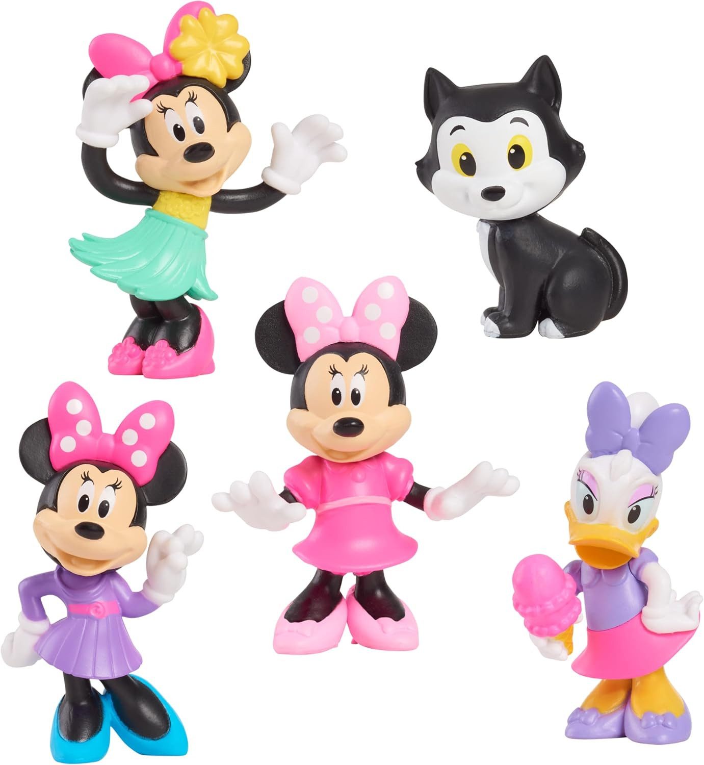 Just Play Sammelfigur Just Play Disney Junior Minnie Mouse Minifiguren 5er-Pack, 4,3 cm 3+ – Bild 3 von 5