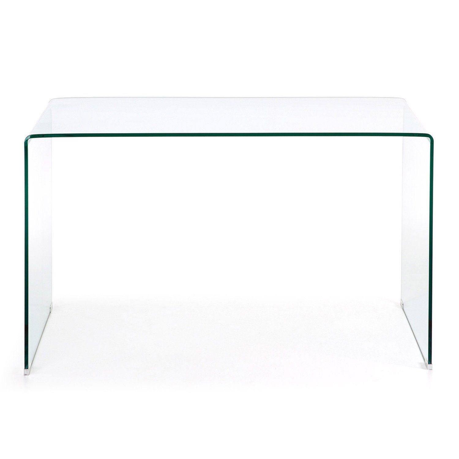 Natur24 Schreibtisch Schreibtisch Burano Glas 125x70cm Rechteckig Büro Kinderzimmer Office
