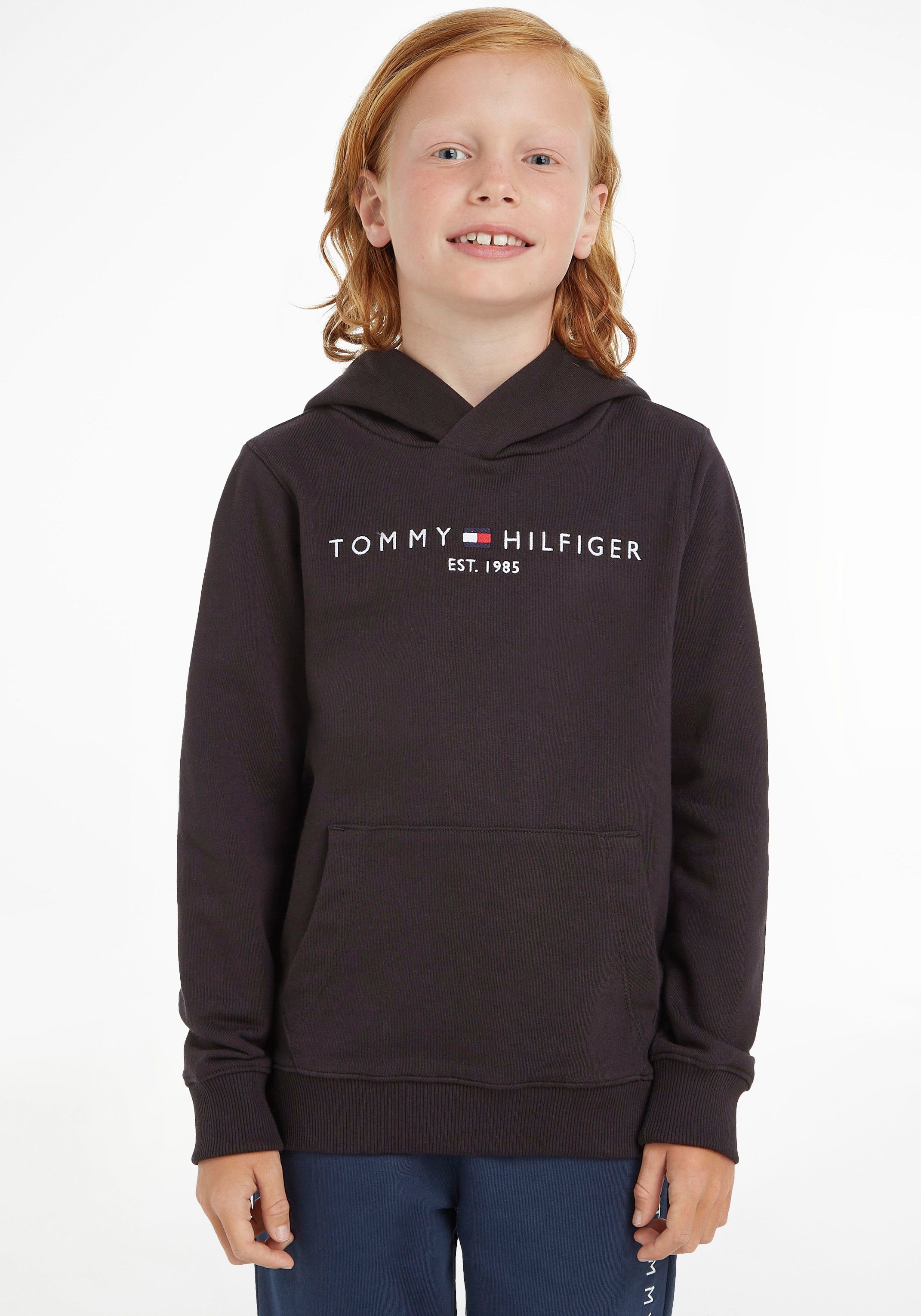 Tommy Hilfiger Kapuzensweatshirt ESSENTIAL HOODIE Kinder Kids Junior MiniMe,für Jungen und Mädchen | Sweatshirts