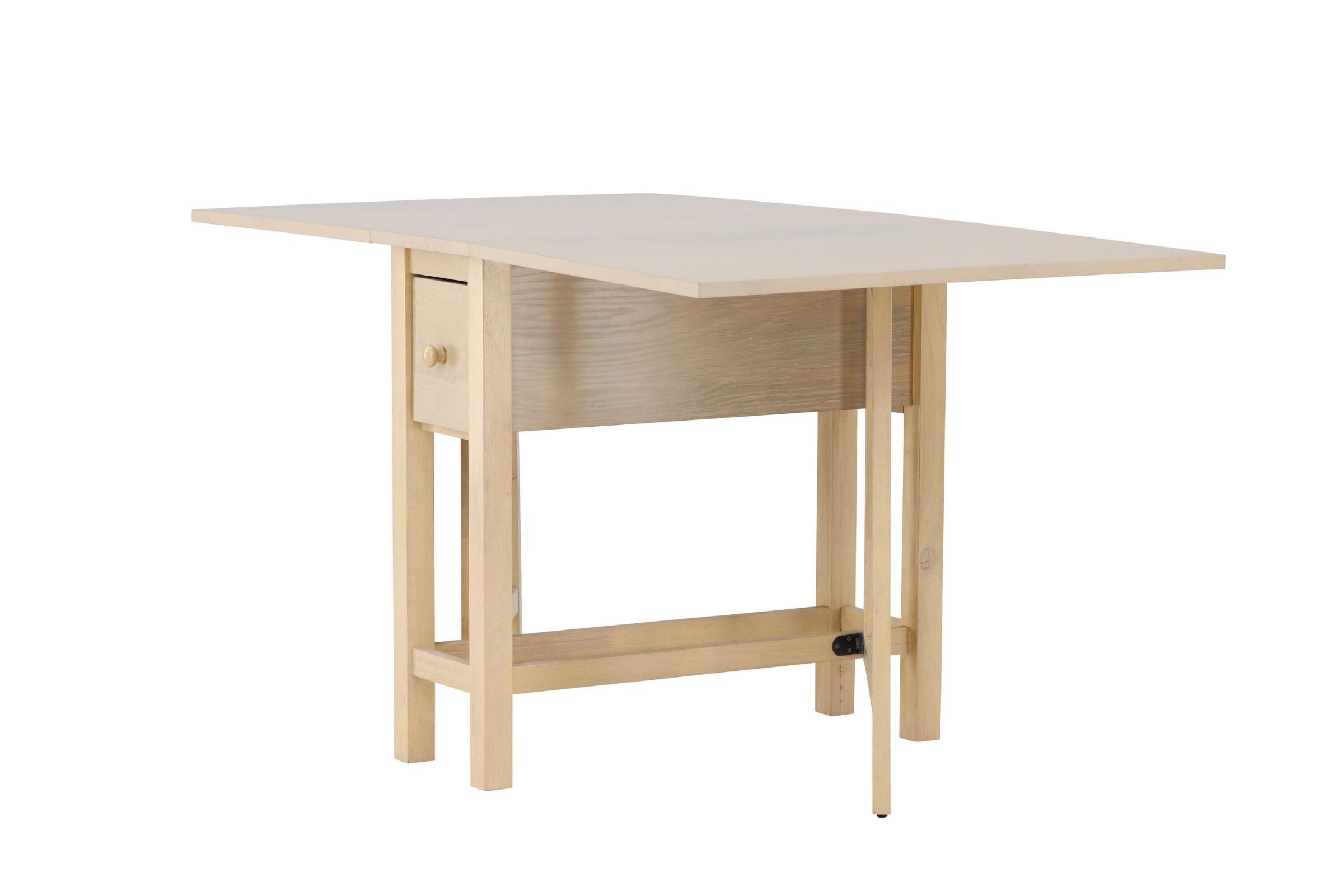 Venture Home Esstisch Edward Esstisch mit Auszug 80x150 cm Whitewash. (1-St)
