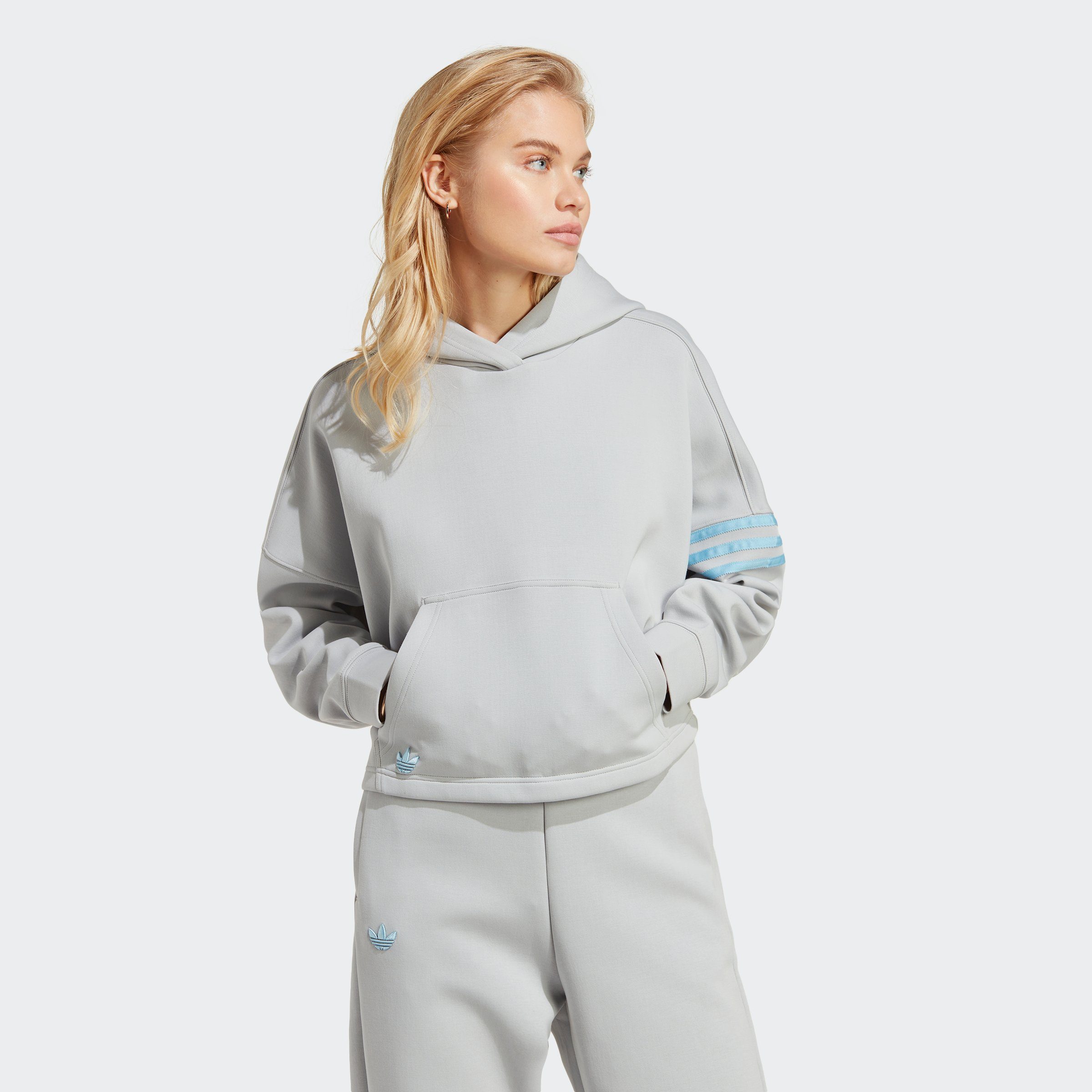 adidas Originals Sweatshirt ADICOLOR NEUCLASSICS HOODIE Clear Onix | Sweatshirts