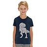 TShirt Farbe: Navy - Dino: Silver