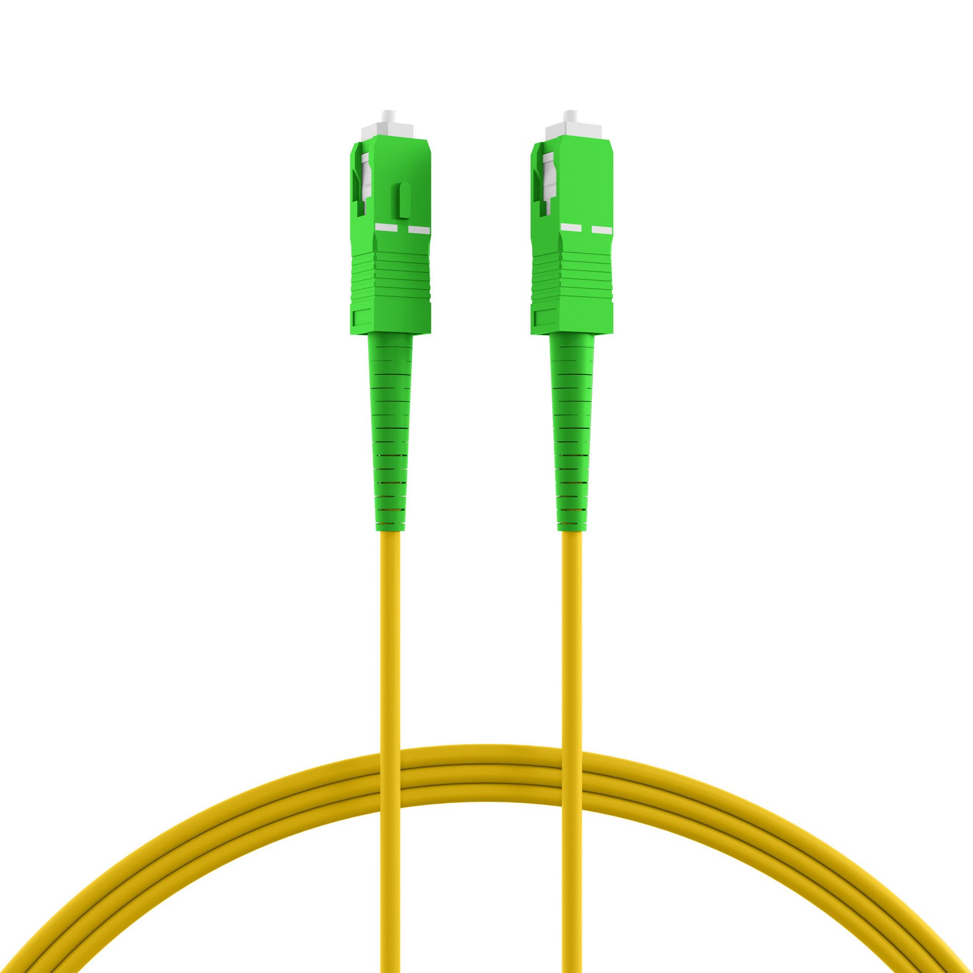 ProfiPatch Glasfaserkabel LWL Lichtwellenleiter Patchkabel LSZH Netzwerkkabel, SC/APC - SC/APC, (50 cm), OS2 9/125µ, Singlemode