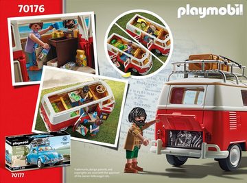Playmobil® Konstruktions-Spielset Volkswagen T1 Camping Bus (70176) VW Lizenz, (74 St)