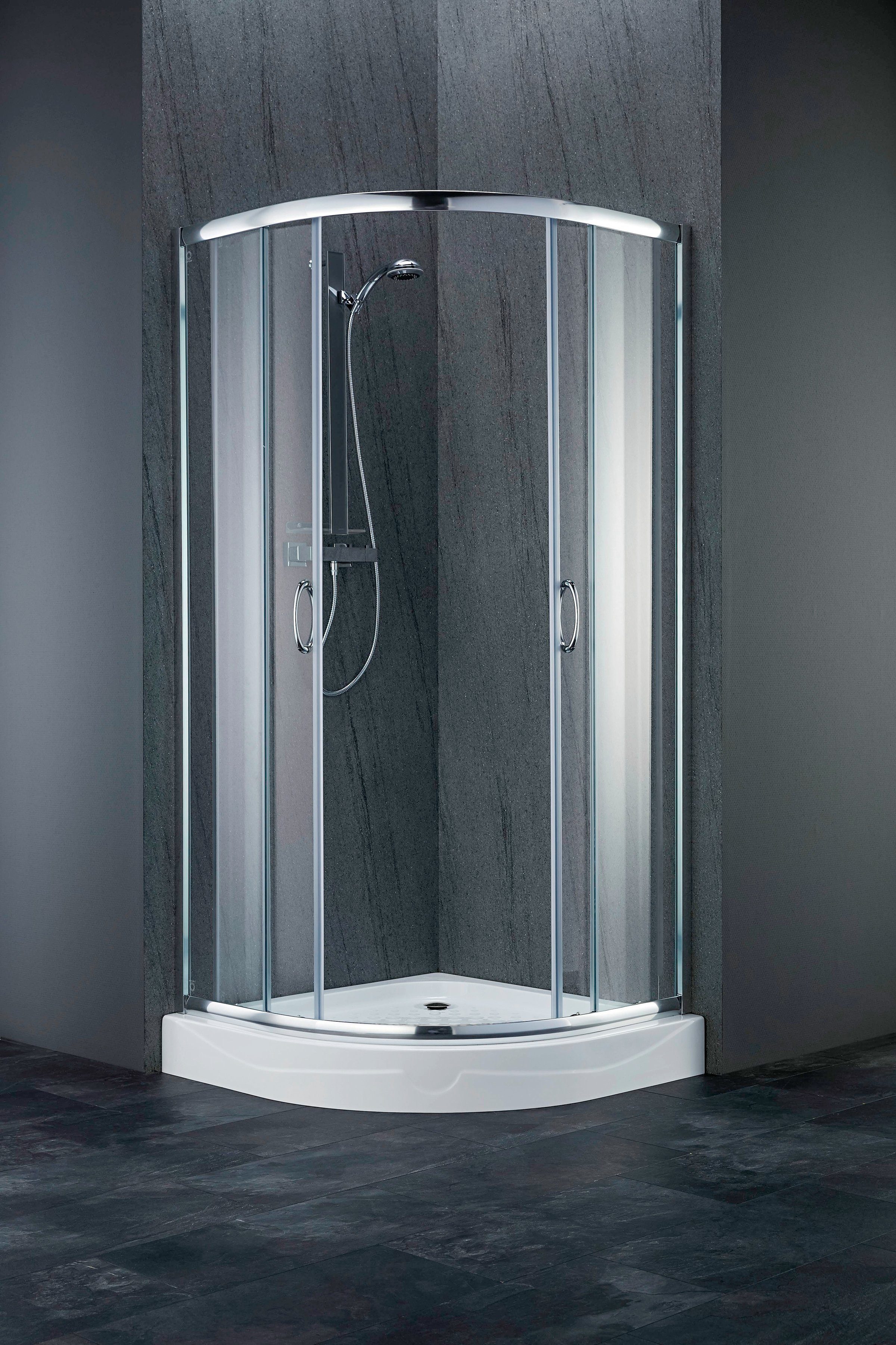 welltime Runddusche Summer SET, BxT: 90x90 cm, Einscheibensicherheitsglas, günstig online kaufen