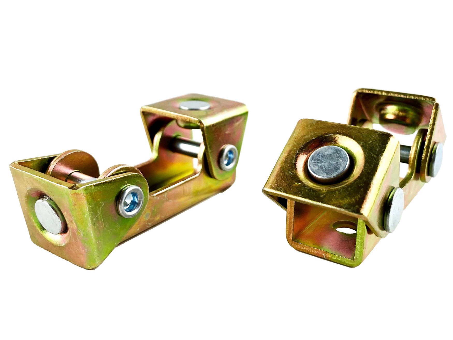 WELDINGER Magnethalter Rohrhalter magnetisch 2er-Pack galvanisierte Stahl für Rohre Profile (2er-Pack), einstellbar