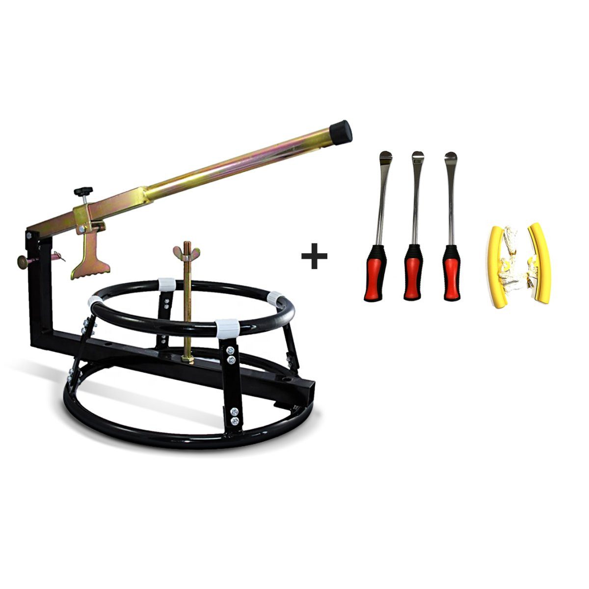 Reifenmontagemaschine Set RE1 Reifenmontiergerät Motorrad / Reifenwechsler + Werkzeug Set Re