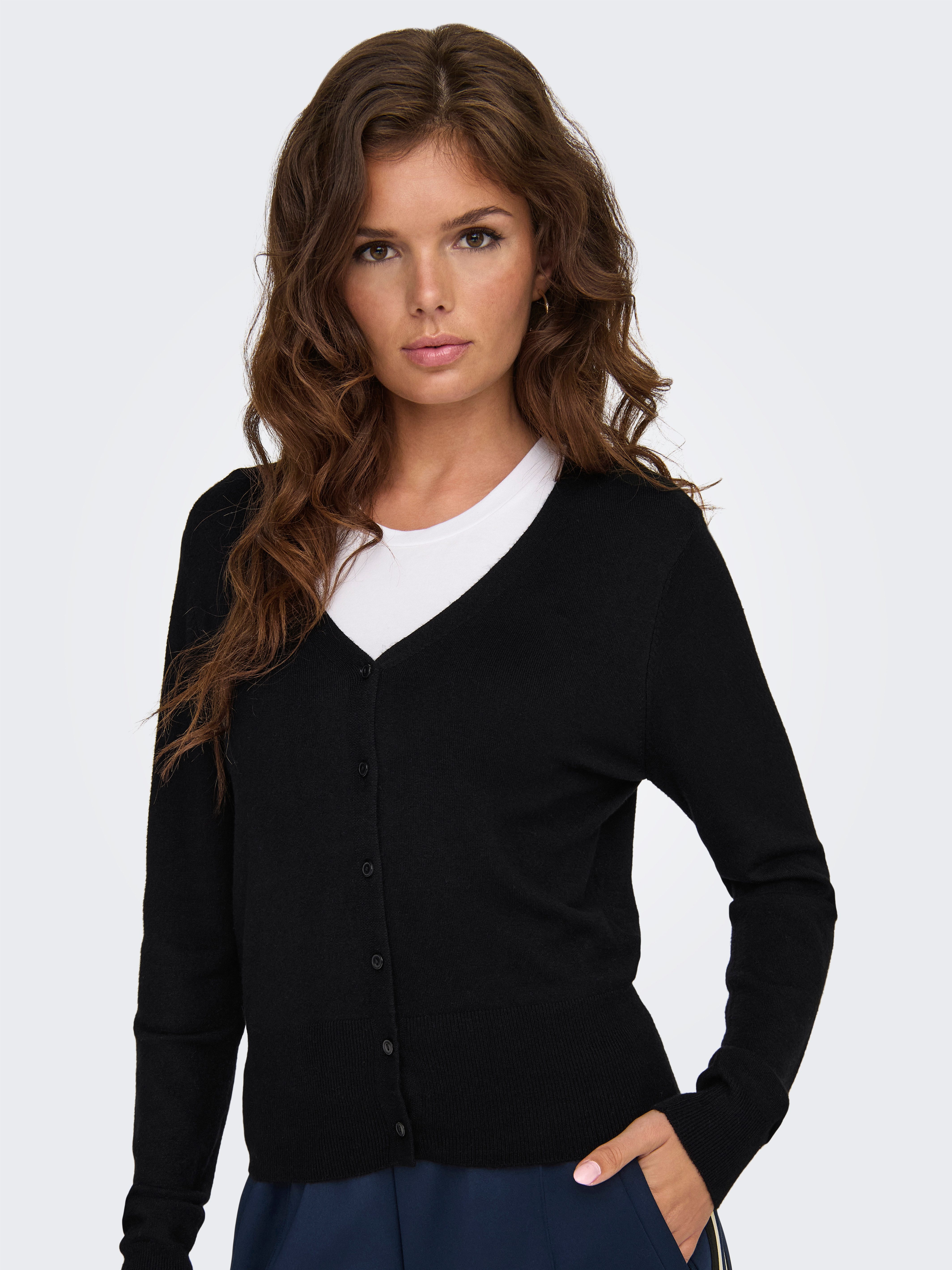 ONLY Strickjacke ONLVENICE LIFE LS VNECK günstig online kaufen