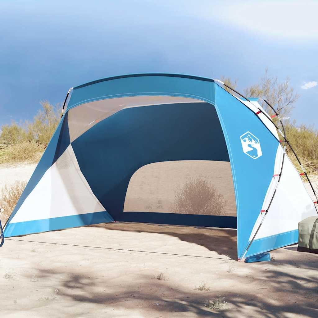 Strandmuschel Strandzelt 274x178x170/148 cm Azurblau