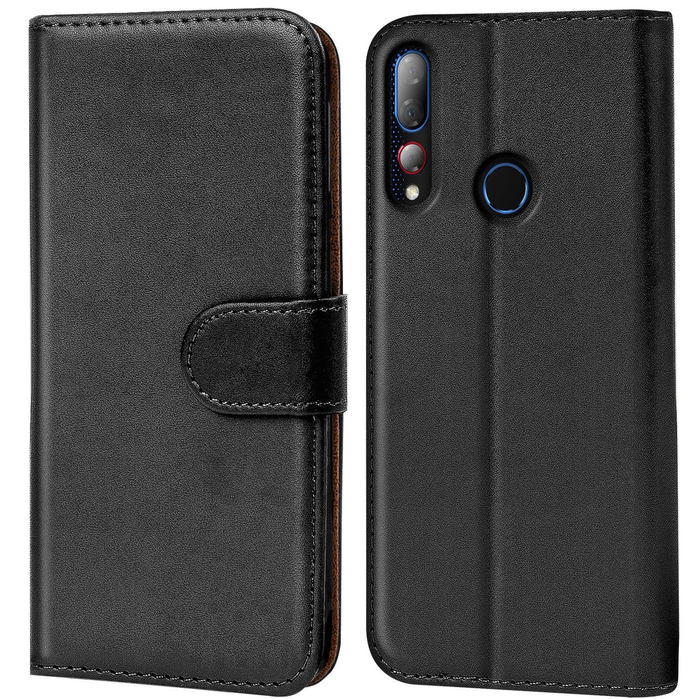 CoolGadget Handyhülle Book Case Handy Tasche für HTC Desire 19+ 6,2 Zoll, Hülle Klapphülle Flip Cover Etui Schutzhülle stoßfest