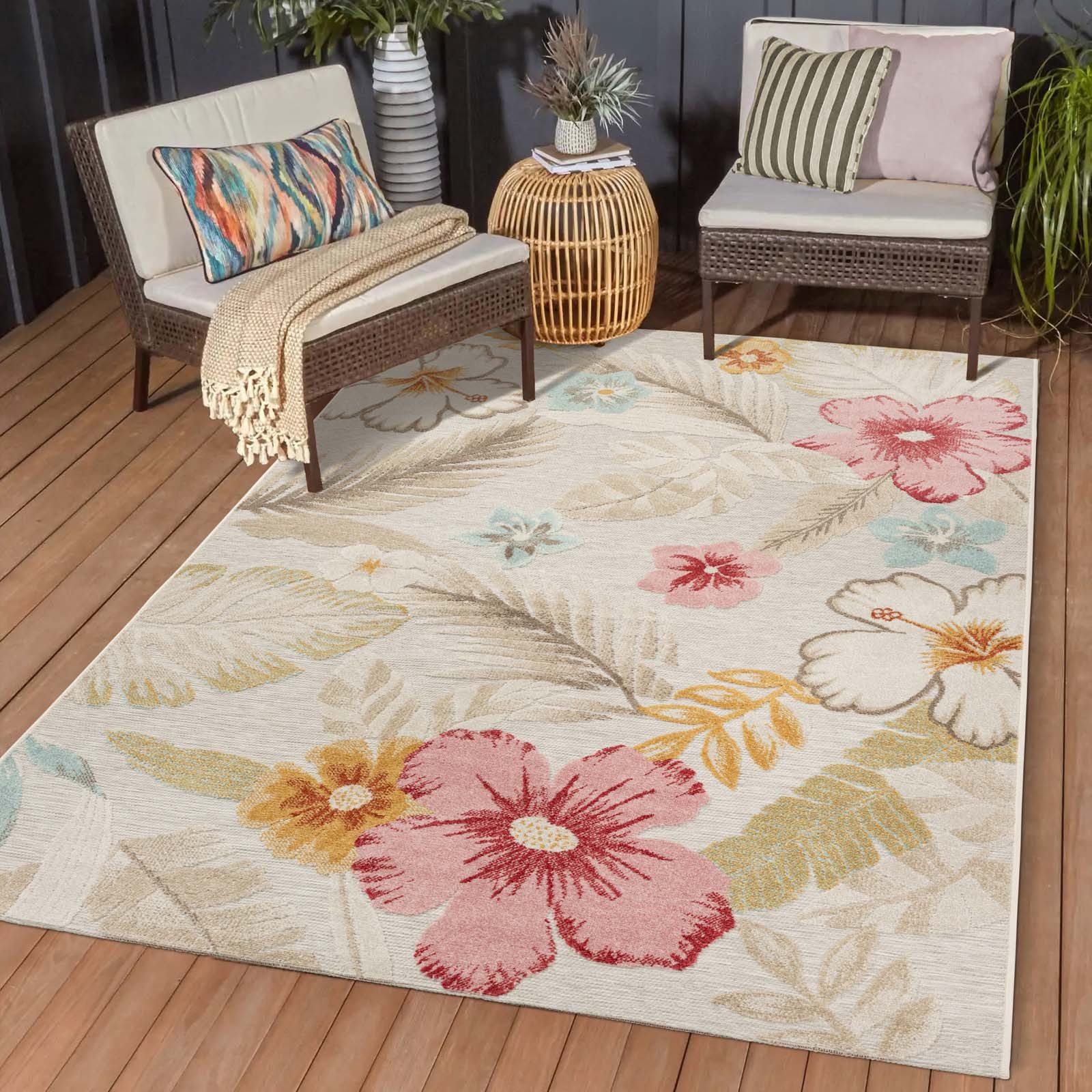 TaraCarpet Teppich TaraCarpet In und Outdoor Teppich Fantasy Blossom, recht günstig online kaufen