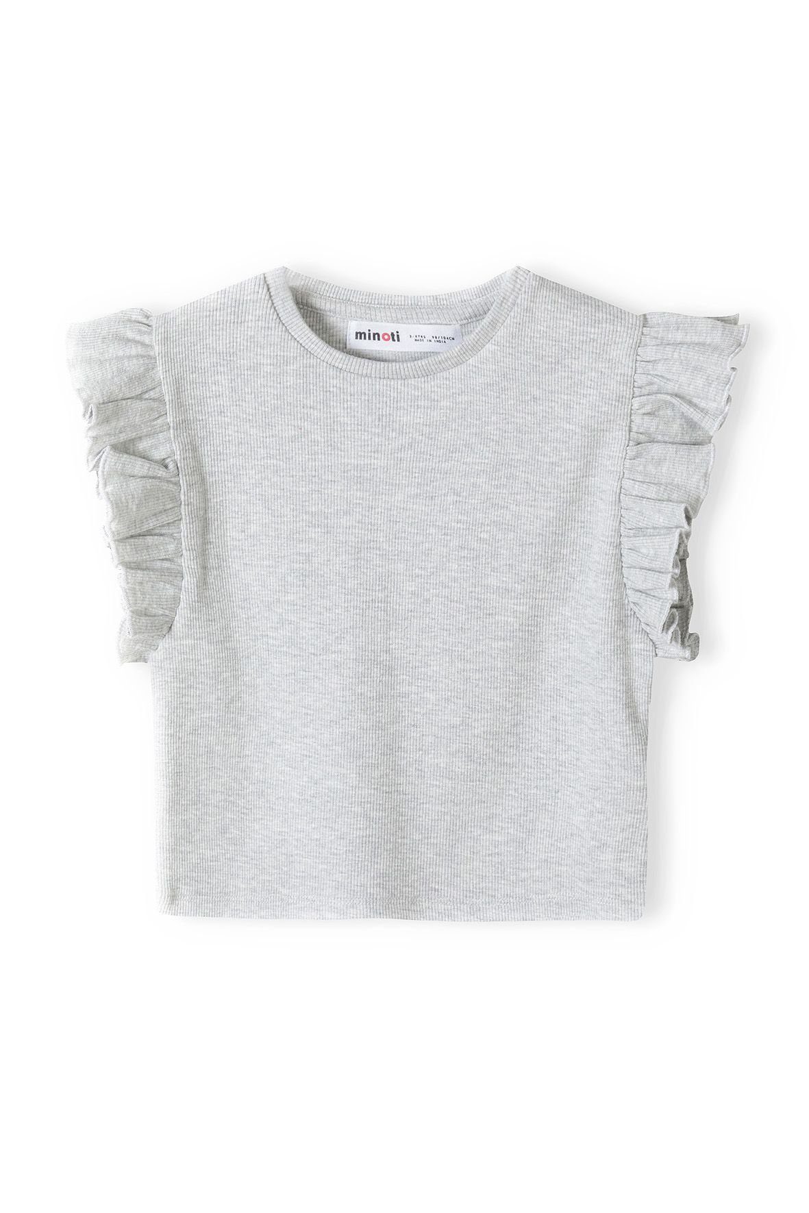 Grau T-Shirt Rippshirt MINOTI (12m-14y)