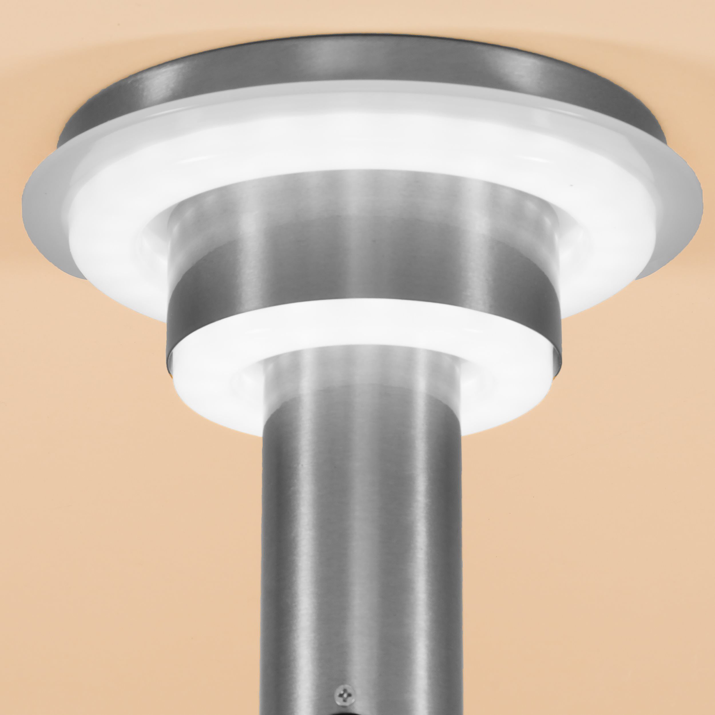 esotec LED Außen-Wandleuchte Edelstahl PIR Solarleuchte TINI H=22cm, 3 Modi, 40 LEDs 4000K 102595 – Bild 4 von 5