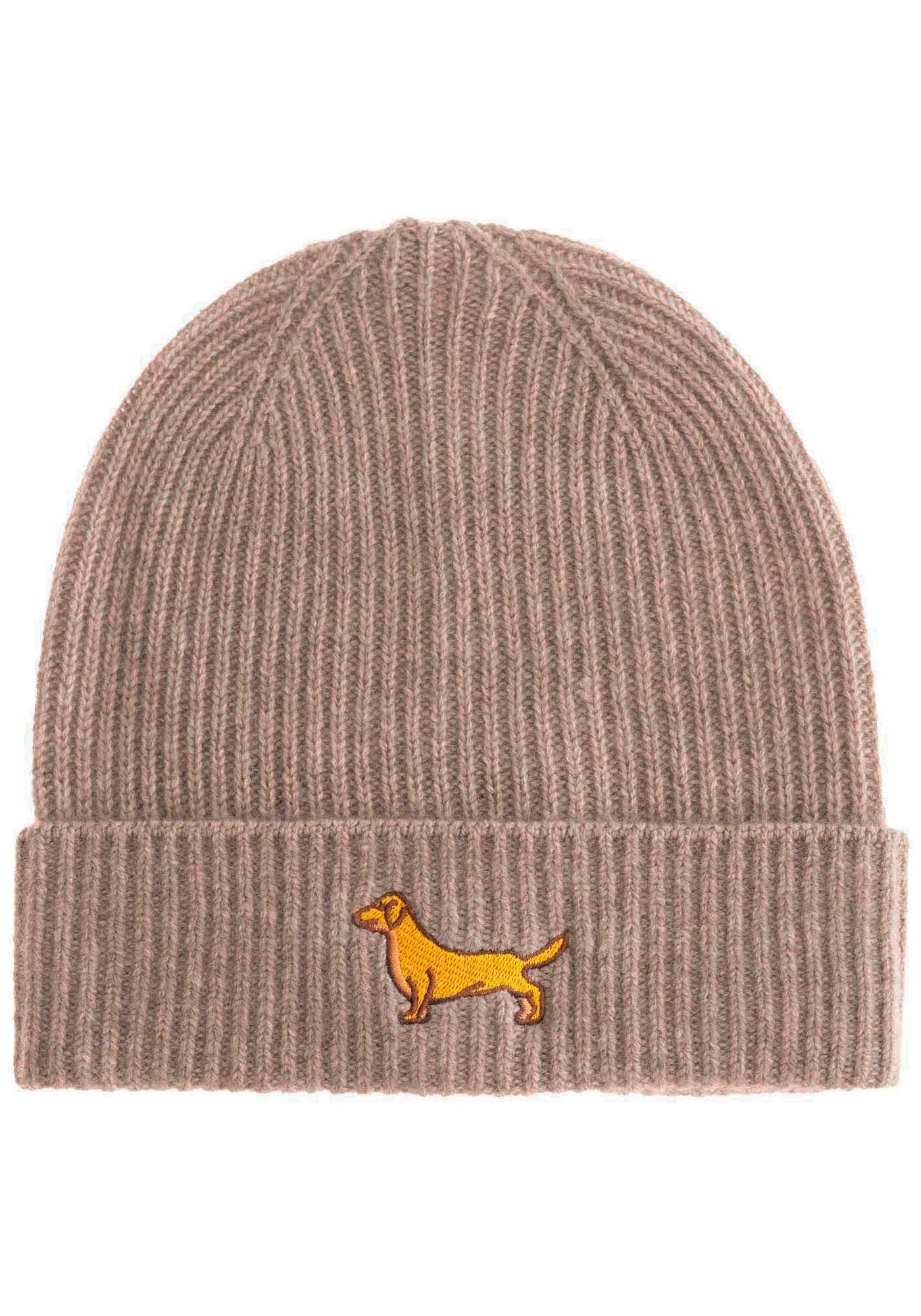 Zwillingsherz Beanie "Dog-Patch" mit niedlichem Dackelmotiv günstig online kaufen
