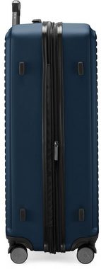 Hauptstadtkoffer Hartschalen-Trolley Mitte, dunkelblau, 77 cm, 4 Rollen, Hartschalen-Koffer Reisegepäck TSA Schloss Volumenerweiterung