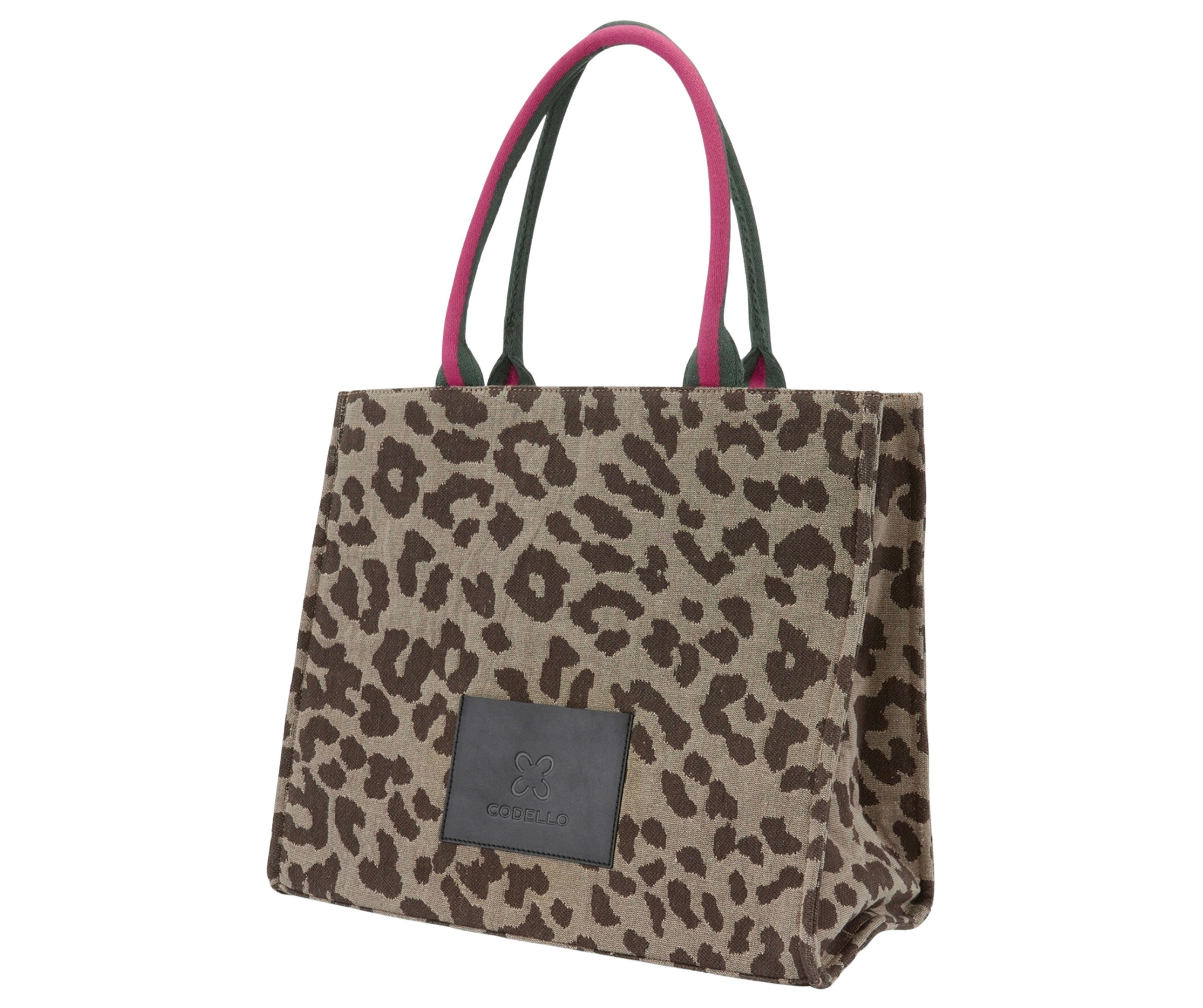 Codello Henkeltasche Codello Damen Tasche Tote Bag im Leo-Design, Leo-Design