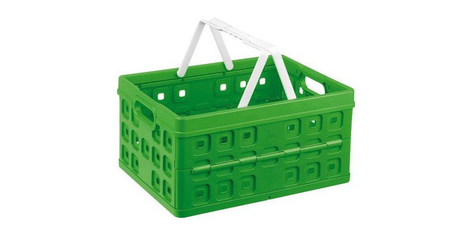 Logiplast Klappbox stabiler Einkaufskorb / Klappkiste / Faltbox, 46 l, 600  x 400 x 219 mm, sehr stabil und lange Lebensdauer