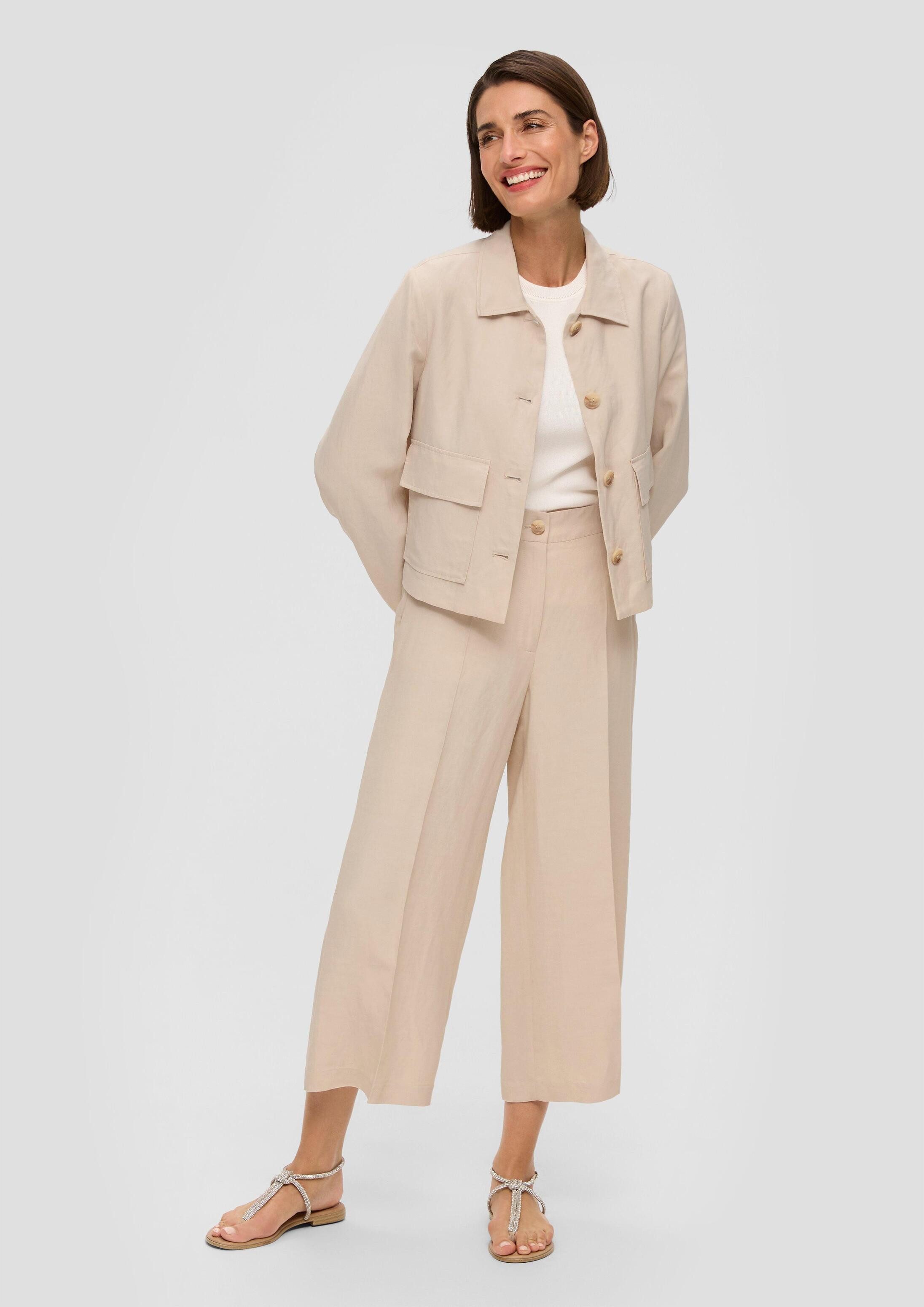 s.Oliver Culotte Hose Culotte mit Wide leg