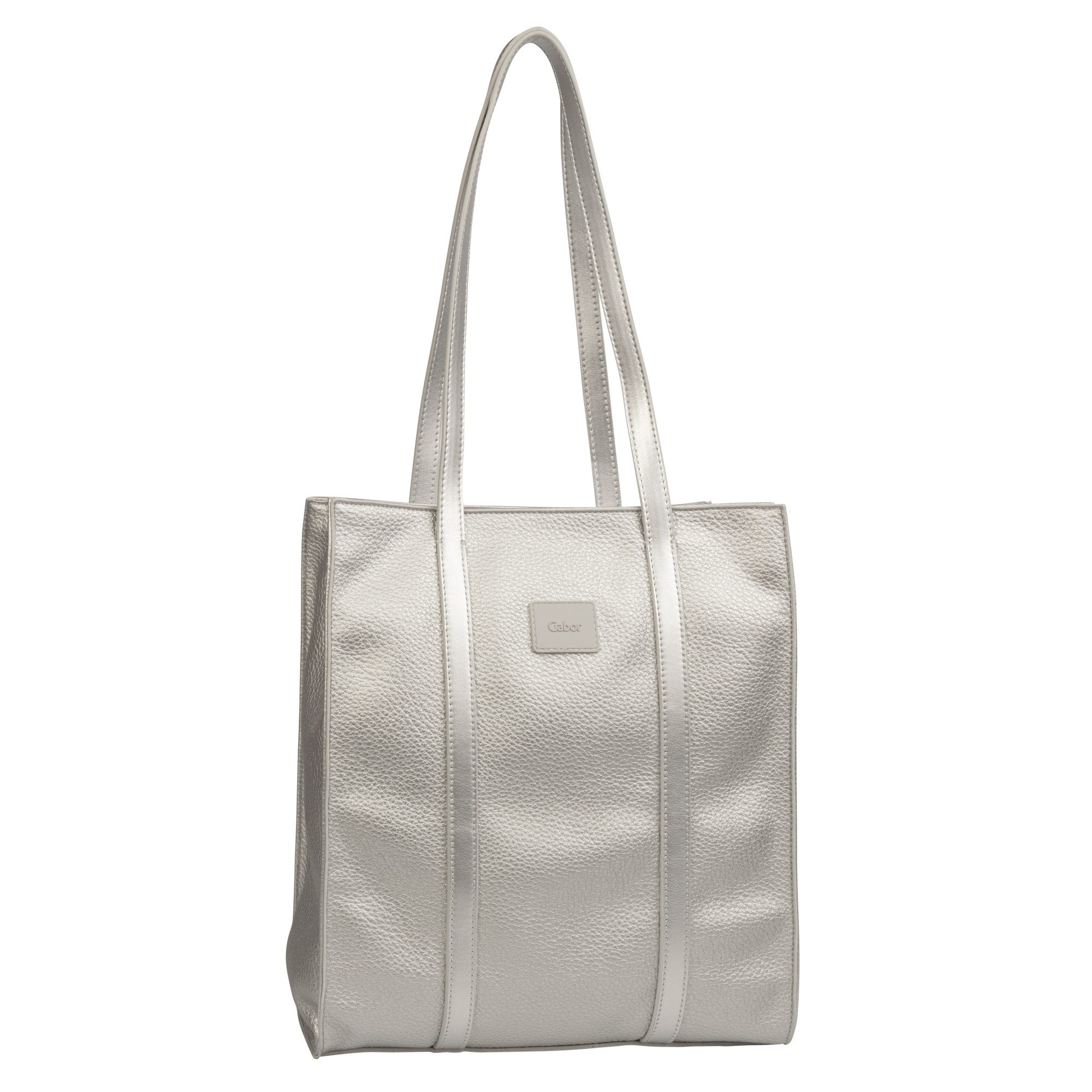 Gabor Shopper Elfie, Damen Schultertasche mit einem Logo Rubber Patch