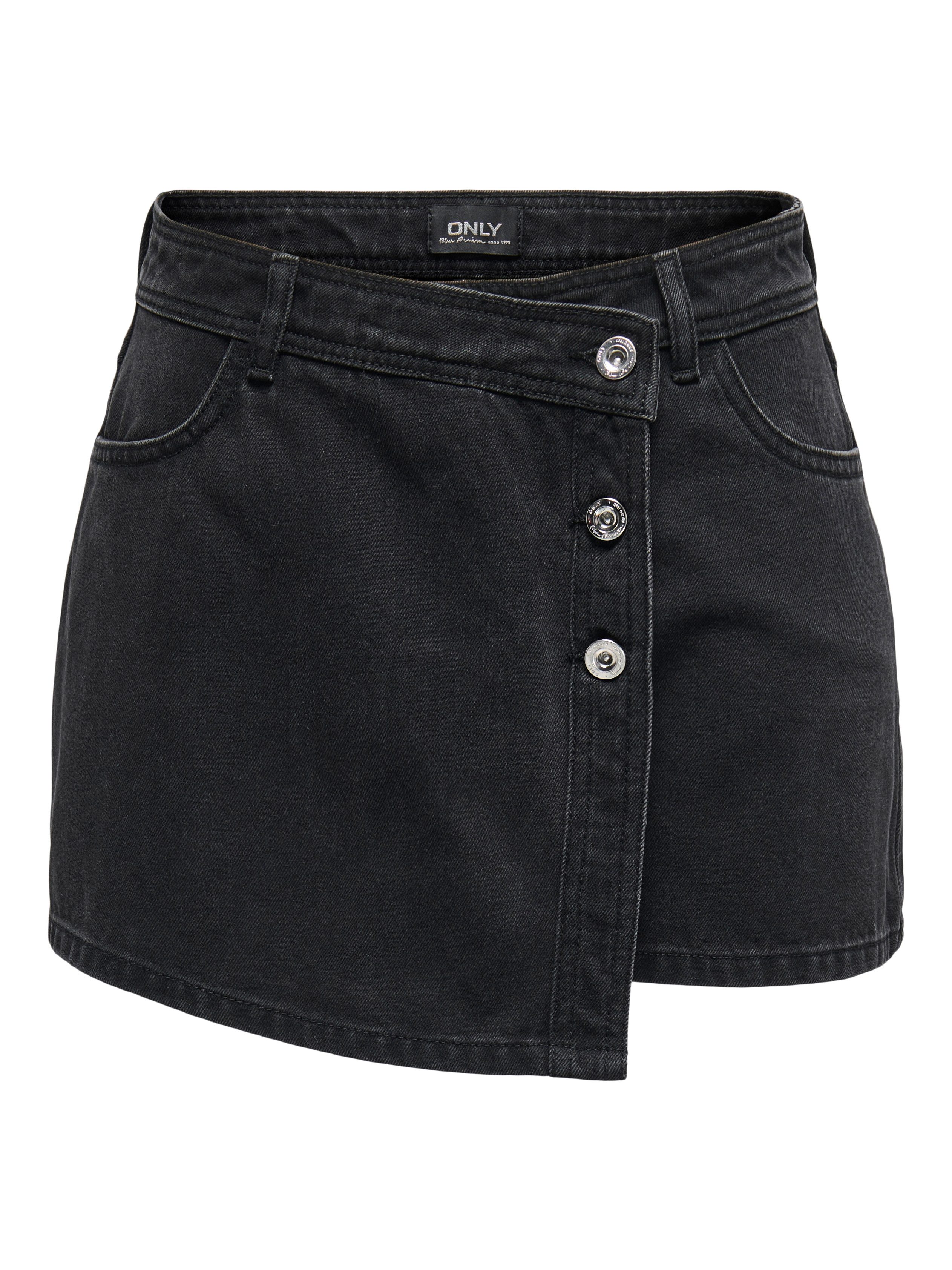 ONLY Jeansshorts ONLLESLY REG LB DNM SKORT BJ NOOS Baumwolle, Regular Waist, Hosenrock