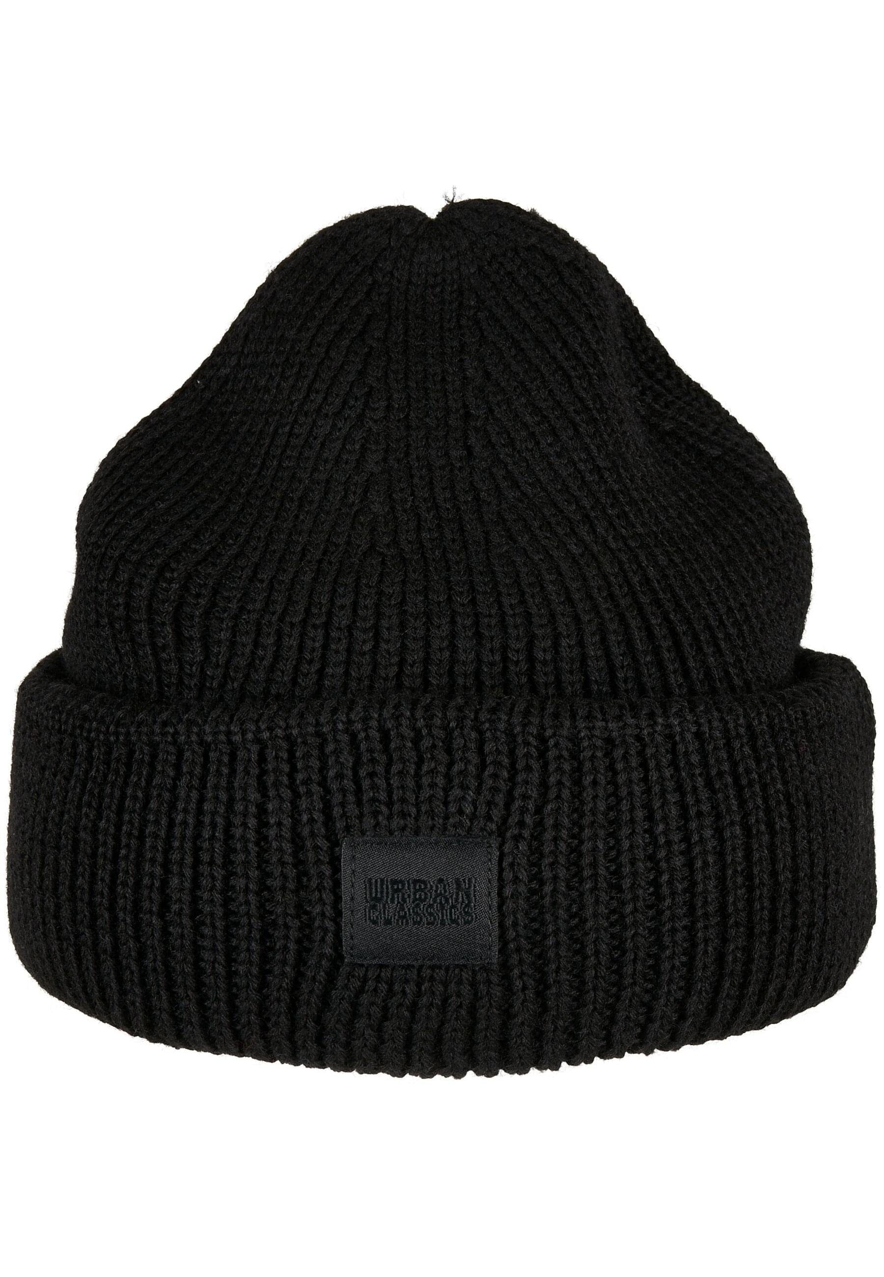 URBAN CLASSICS Beanie Unisex Knitted Beanie (1-St) black Wool