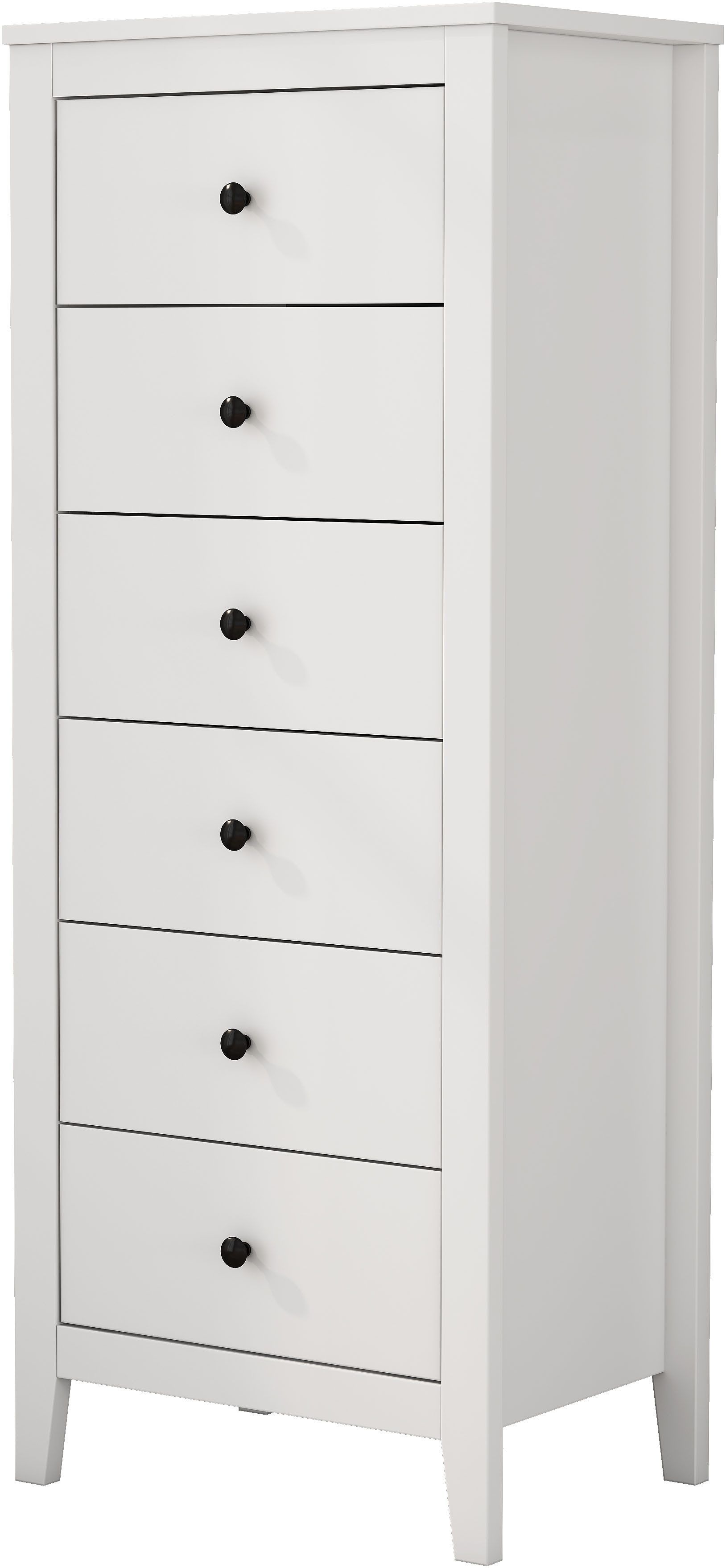 OTTO home Kombikommode Borkum Sideboard Anrichte mit 6 Schubladen Landhaus weiß (hochwertige Griffe aus Metall), Kommode Schrank Wäscheschrank mit 6 Schubladen