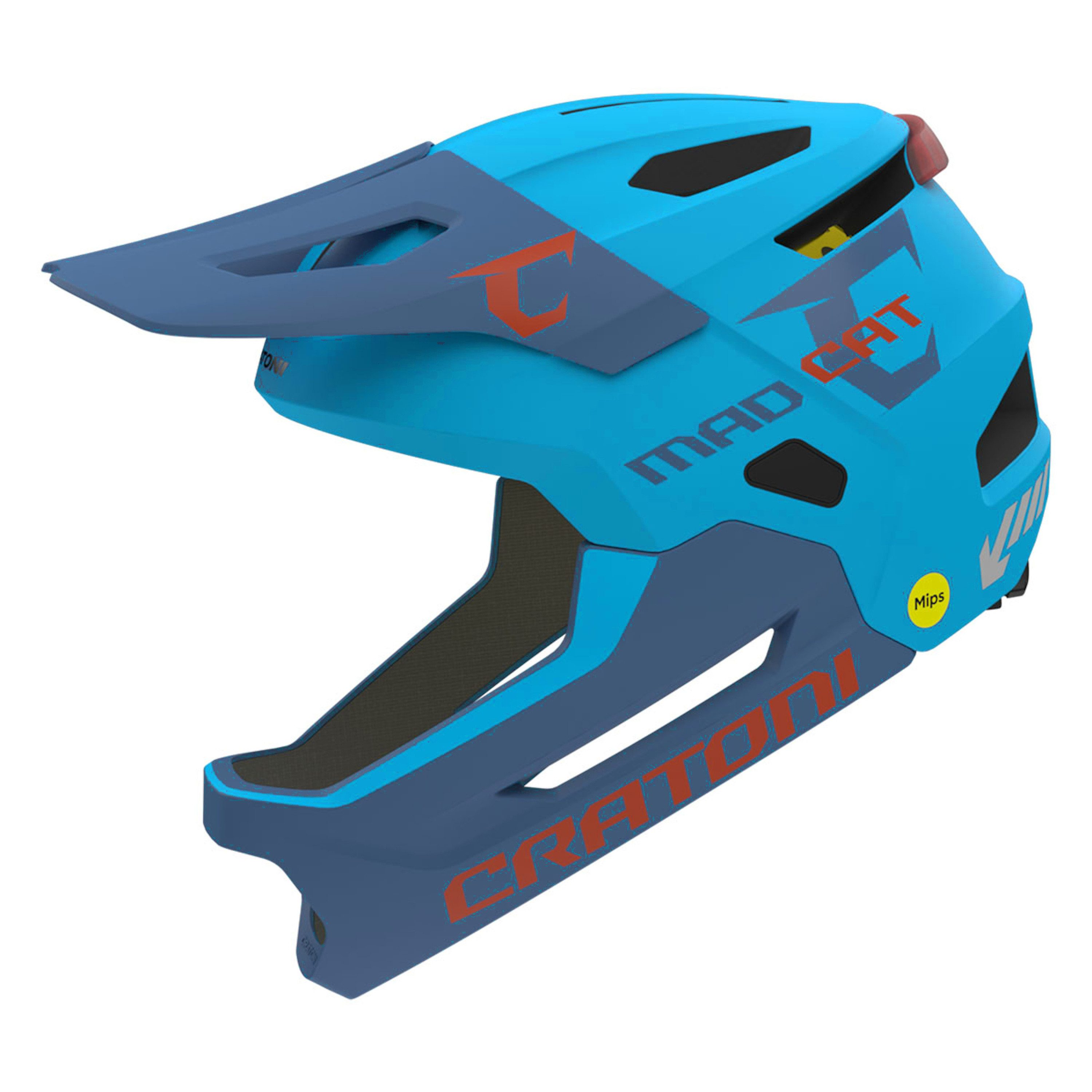 Fahrradhelm Kinderhelm Madcat MIPS, Fullfacehelm für Kinder Gr. S/M (49-56 cm)