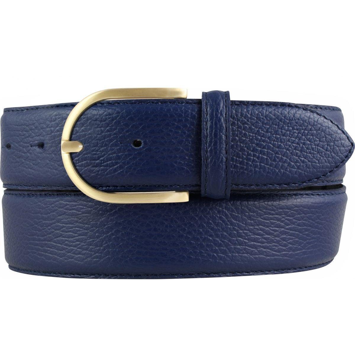 BELTINGER Ledergürtel Damen-Gürtel aus gemasertem Leder mit Steppnaht 4 cm günstig online kaufen