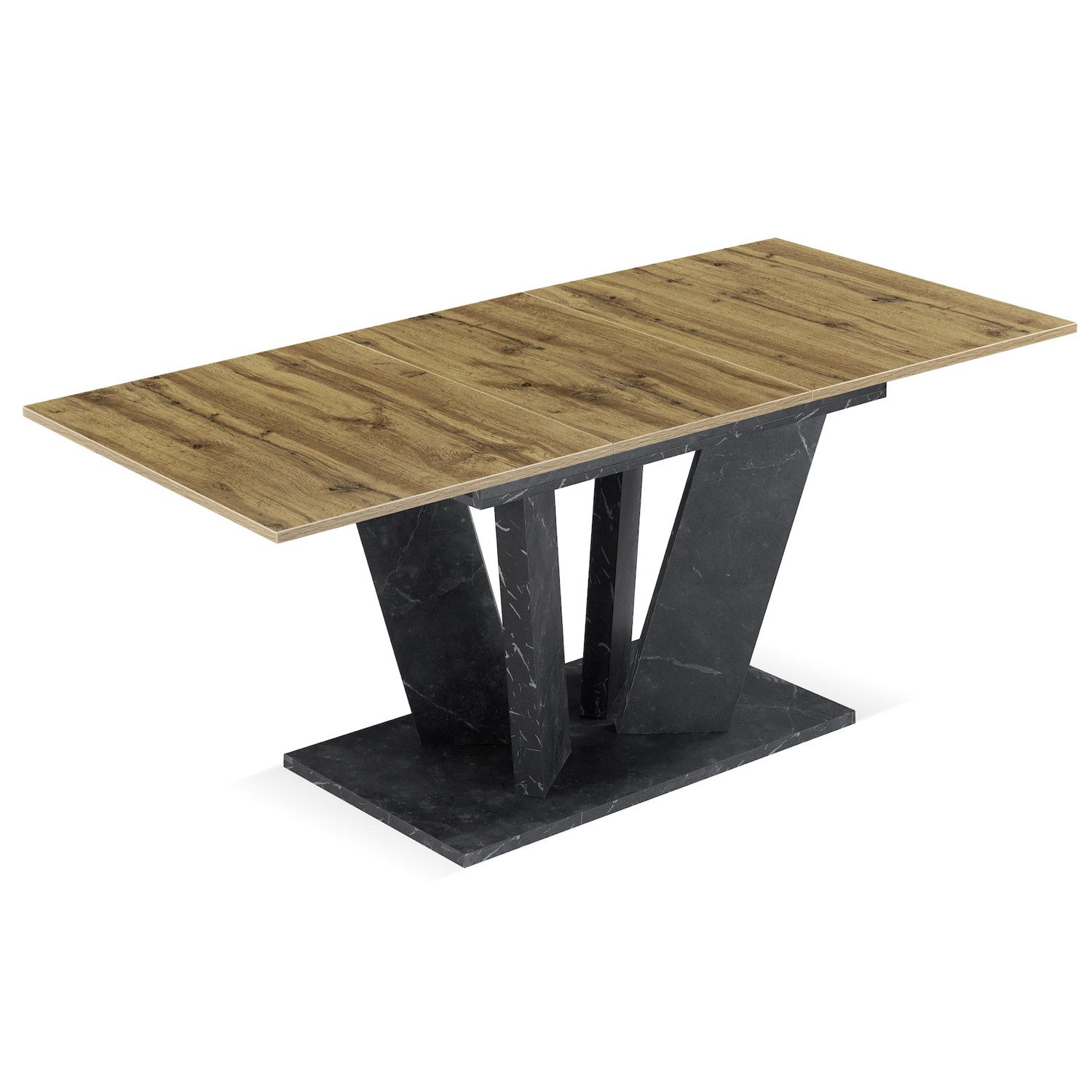 B&D home Säulen-Esstisch WILLEM, ausziehbar, 120-160cm, günstig online kaufen