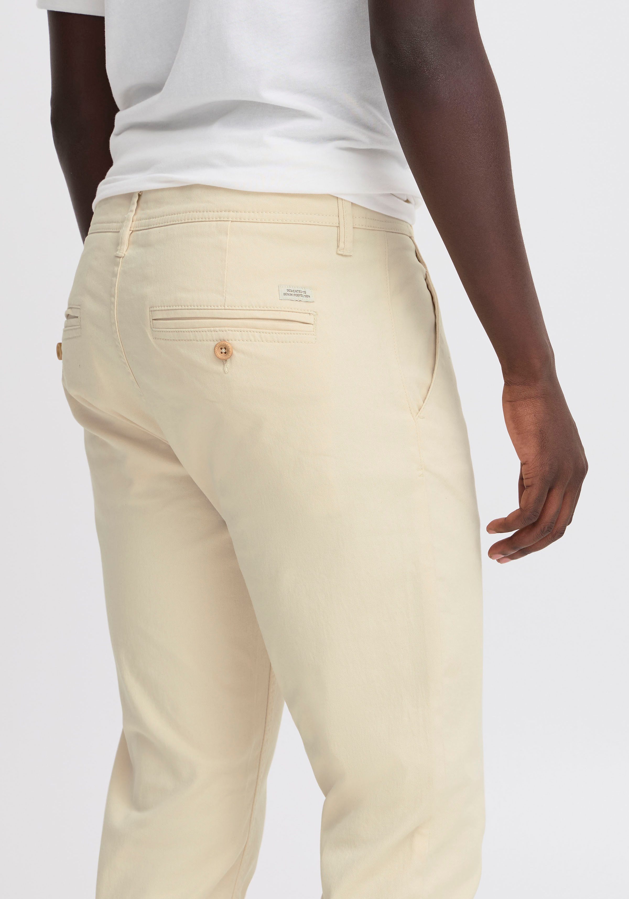 Blend Chinohose BHNATAN aus Baumwollmischung, schmale Passform, mit Reißverschluss, elastisch – Bild 4 von 5