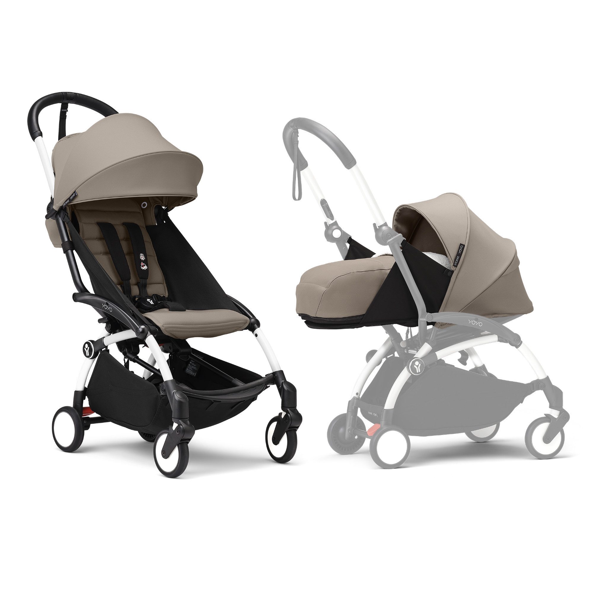 Stokke Kinder-Buggy YOYO³ Kinderwagen mit Neugeborenen, Leicht & kompakt - Handgepäck-kompatibel