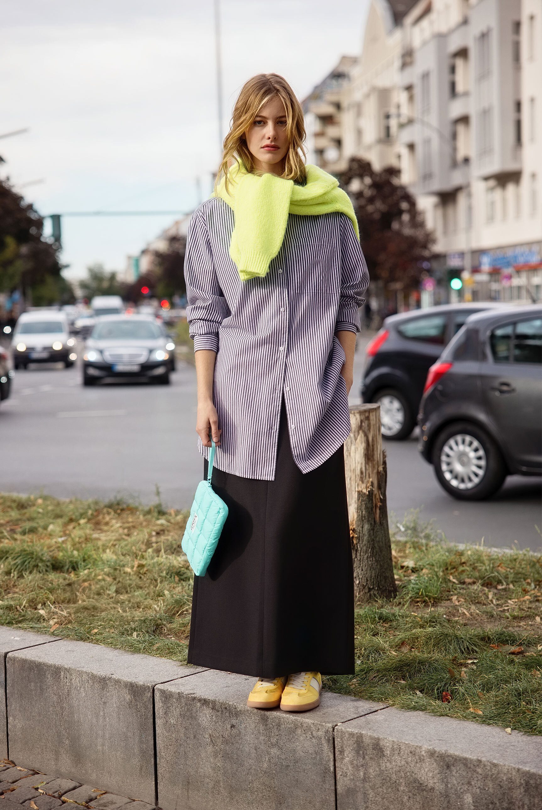 SENSES.THE LABEL Langarmbluse mit Rückenpasse