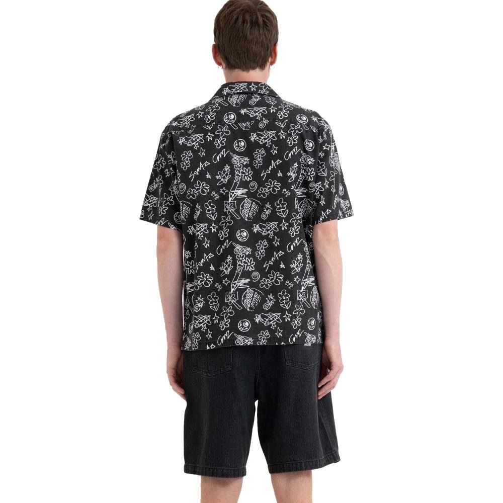 Santa Cruz Kurzarmhemd Hemd Santa Cruz Finn (1-tlg) Allover-Print