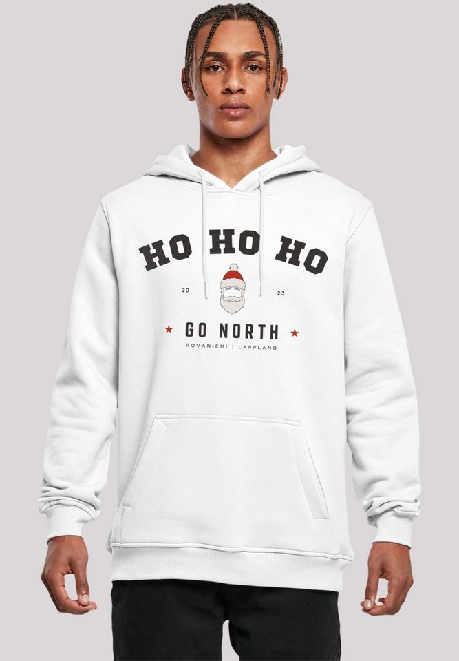 und Ho Hoodie F4NT4STIC Weihnachten Ho Santa Kängurutasche Weihnachten, Verstellbare Kapuze Ho geräumige Claus Geschenk, Logo,