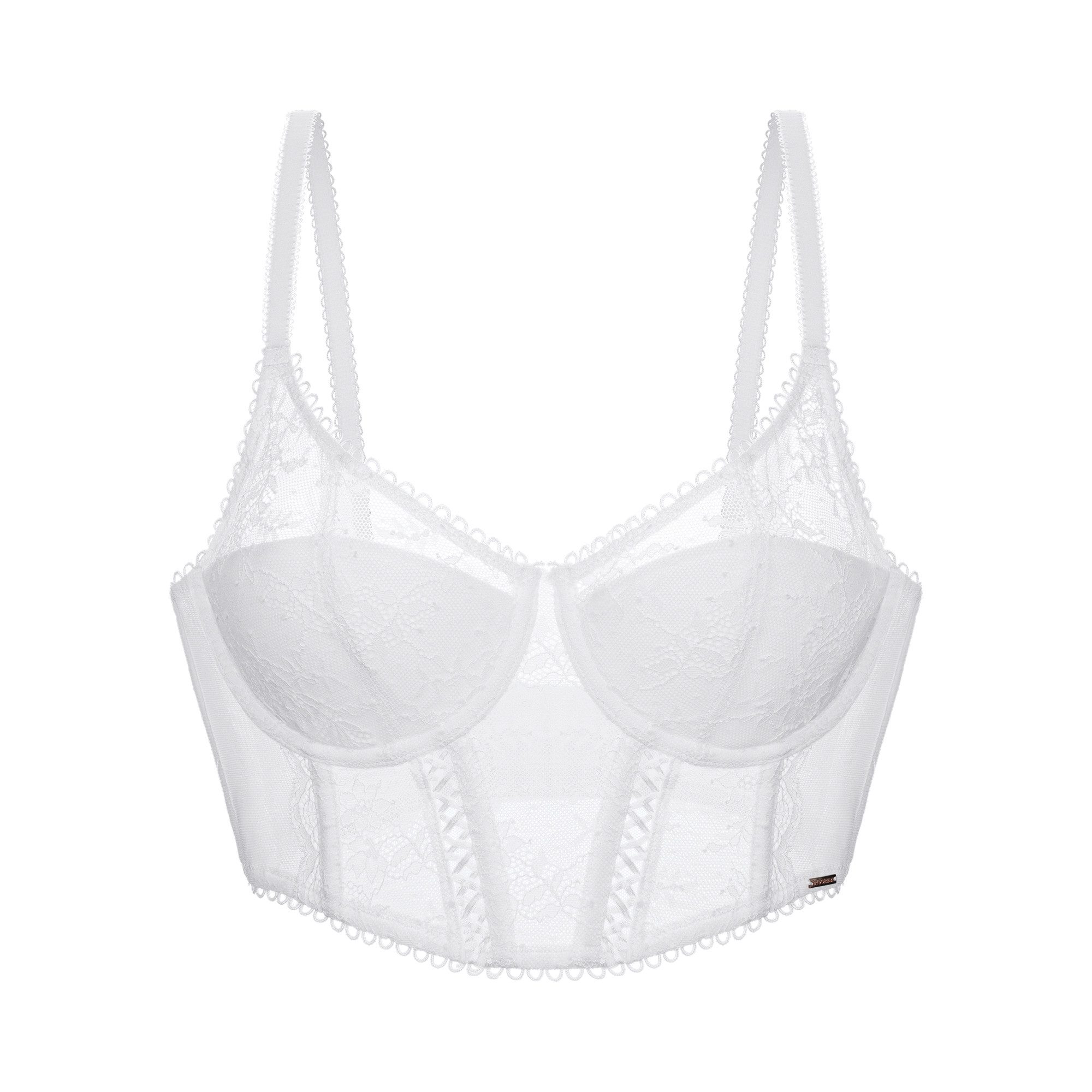 Dorina Bustier Arya mit Spitzen- und Netzbesatz, mit Bügel