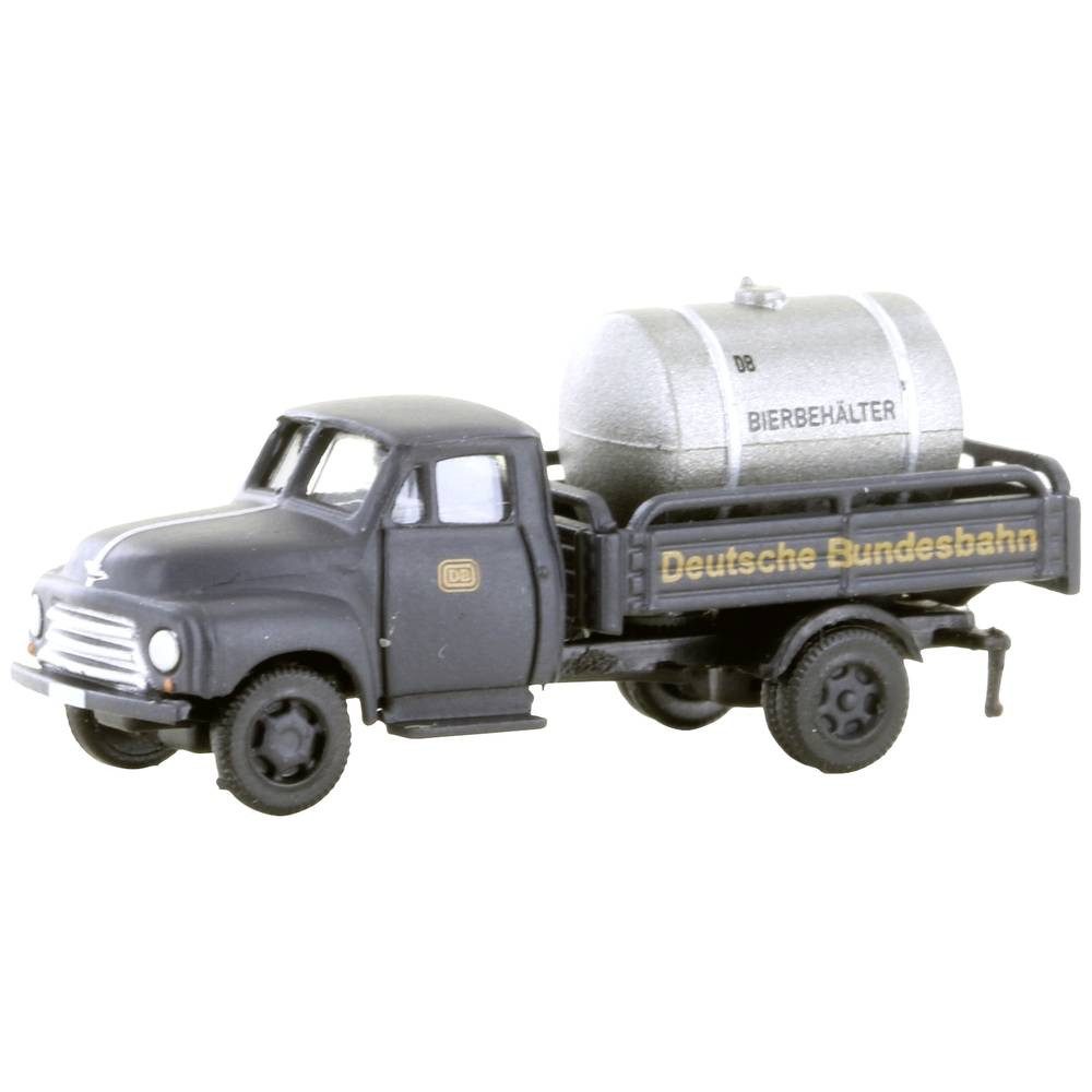 Modelleisenbahn-Straße N Opel Blitz Pritsche/Tank DB Bierbehälter