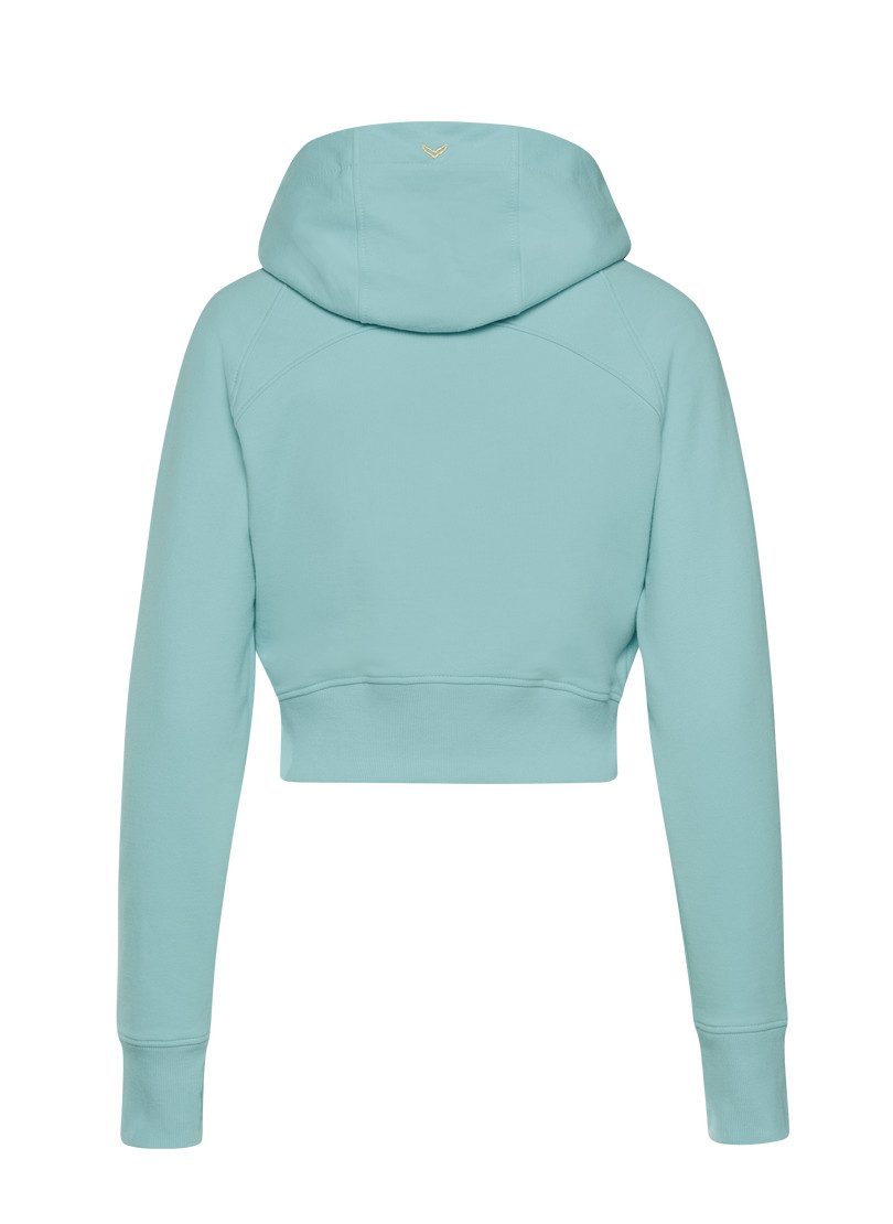Trigema Sweatjacke TRIGEMA Cropped Kapuzenjacke (1-tlg)