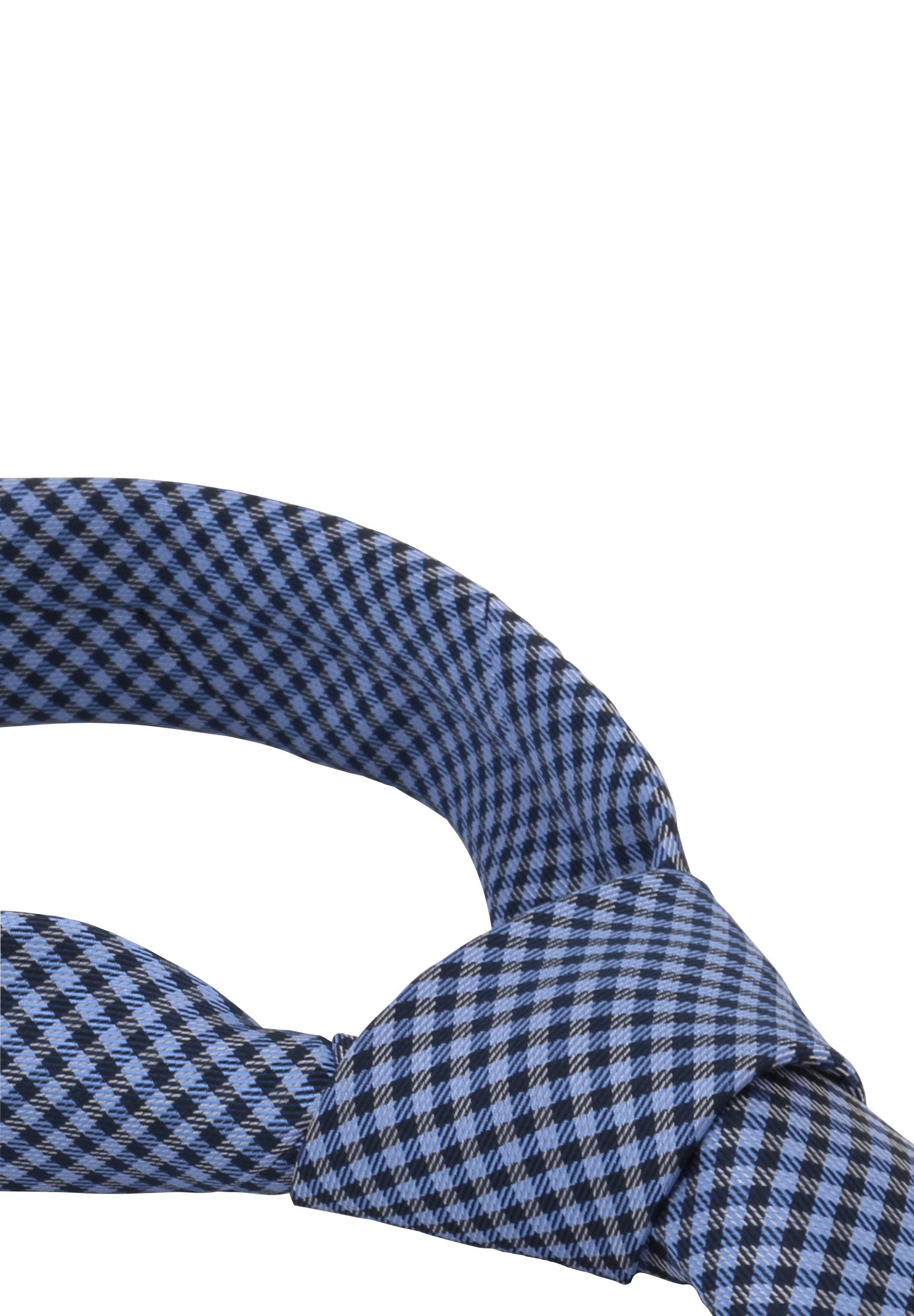 Fabio Farini Krawatte karierte Herren Schlips - Krawatte in 6cm oder 8cm Breite (ohne Box, 1-St., Kariert) Schmal (6cm), Dunkelblau/Hellblau/Grau