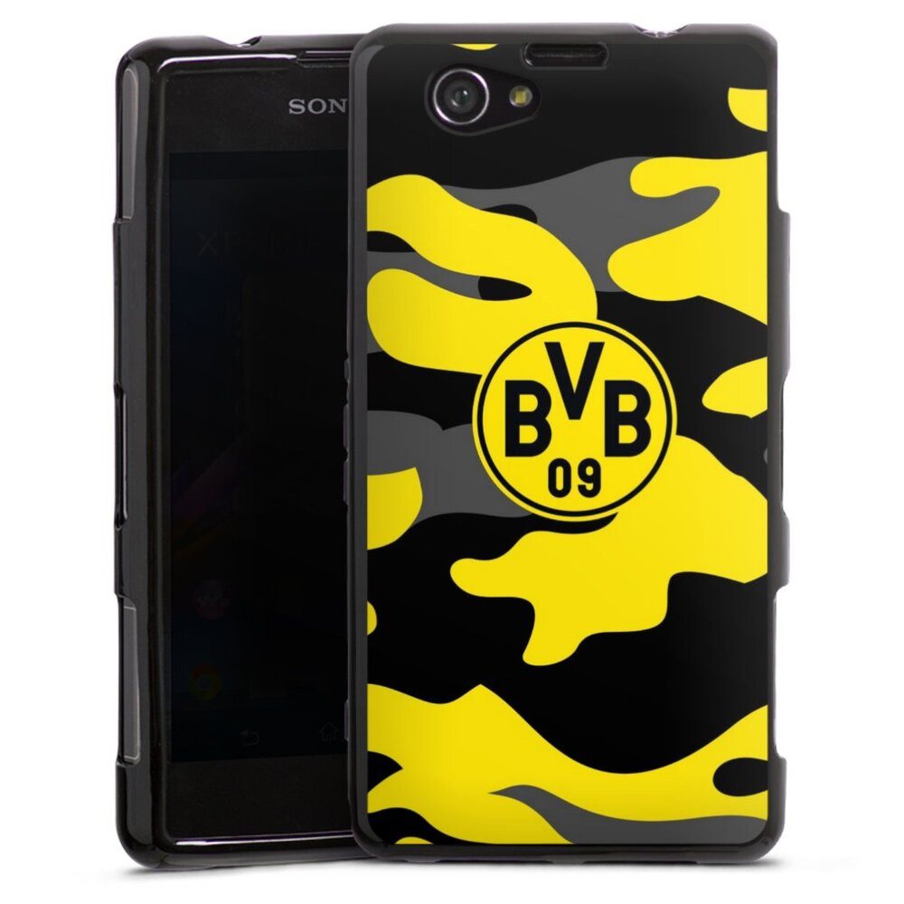 DeinDesign Handyhülle BVB Borussia Dortmund Fanartikel BVB Camo, Sony Xperia Z1 Compact Silikon Hülle Bumper Case Handy Schutzhülle